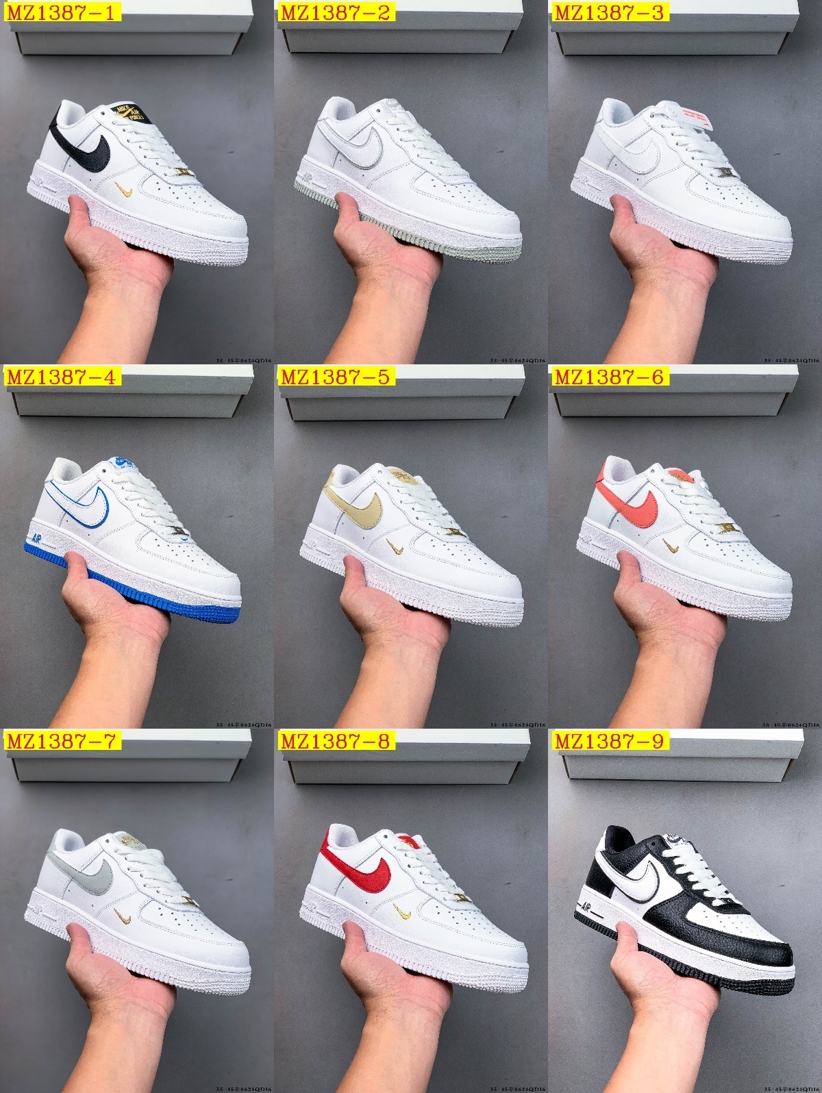 41$ Top Quality Nike Air Force 1 Low size 36-45 half 013680 MZ1387 gallery