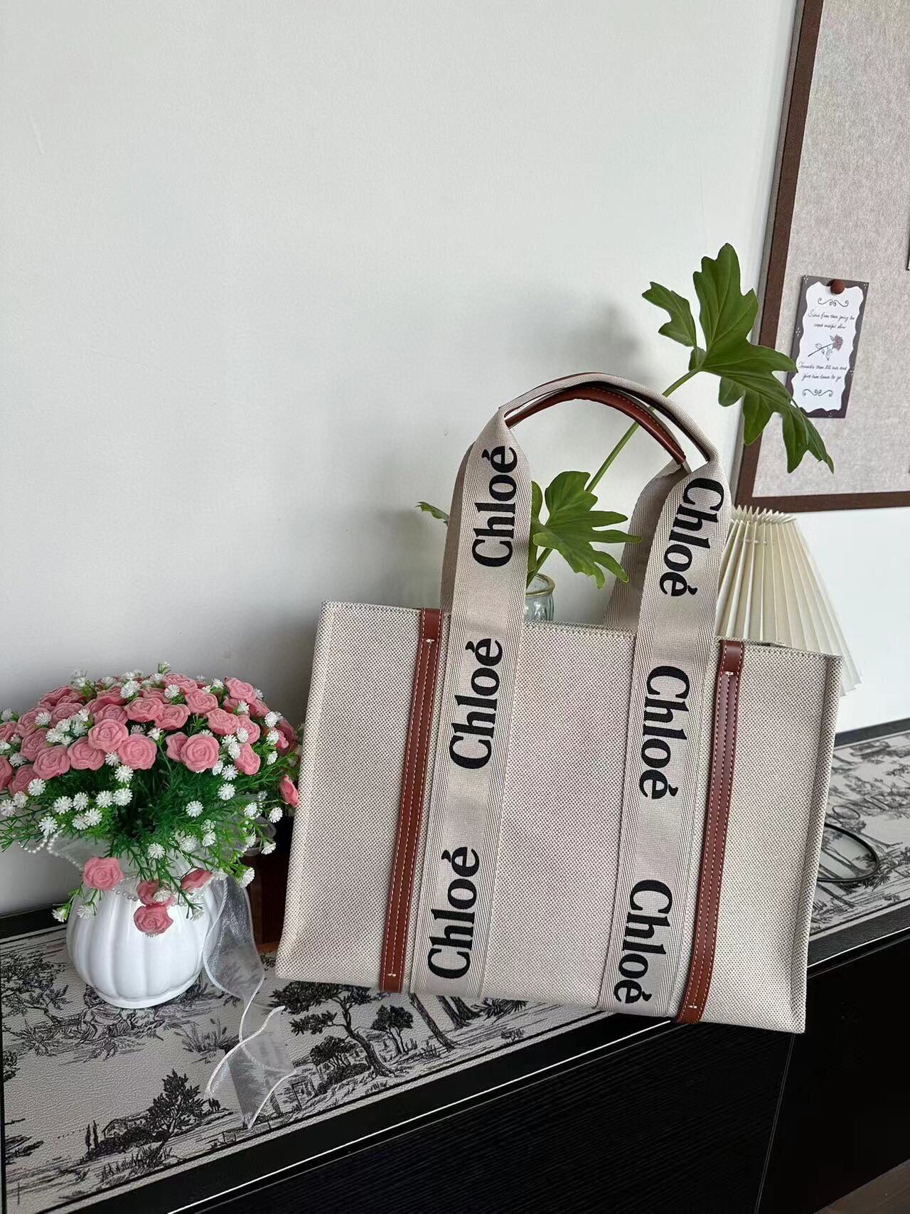 41$ dh Chloe 7018 woody Shoulder bag SIZE 37X27X10 CM 61345024815 DX390 gallery