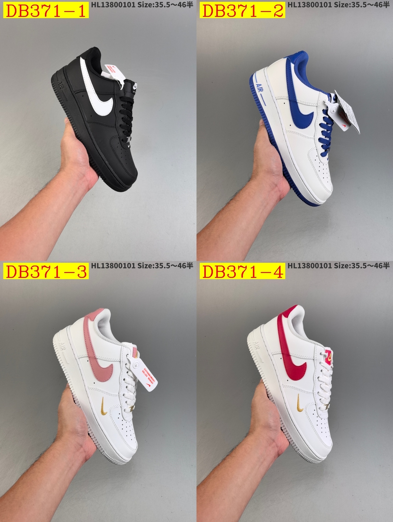 41$ dh Nike AIR FORCE 1 07 Half size 36-45 51261024817 DB371 gallery