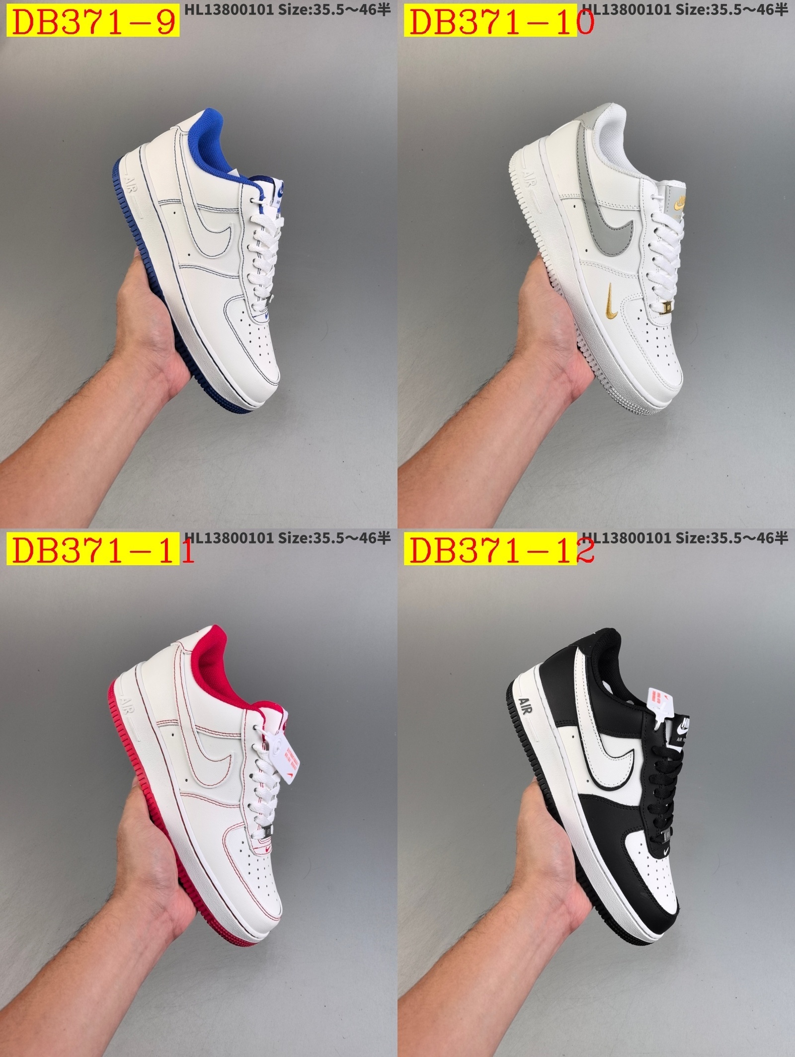 41$ dh Nike AIR FORCE 1 07 Half size 36-45 51261024817 DB371 gallery