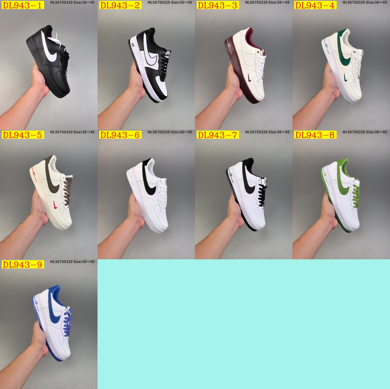 41$ dh Nike Air Force 1 07 Low size 36-45 41758024816 DL943 gallery