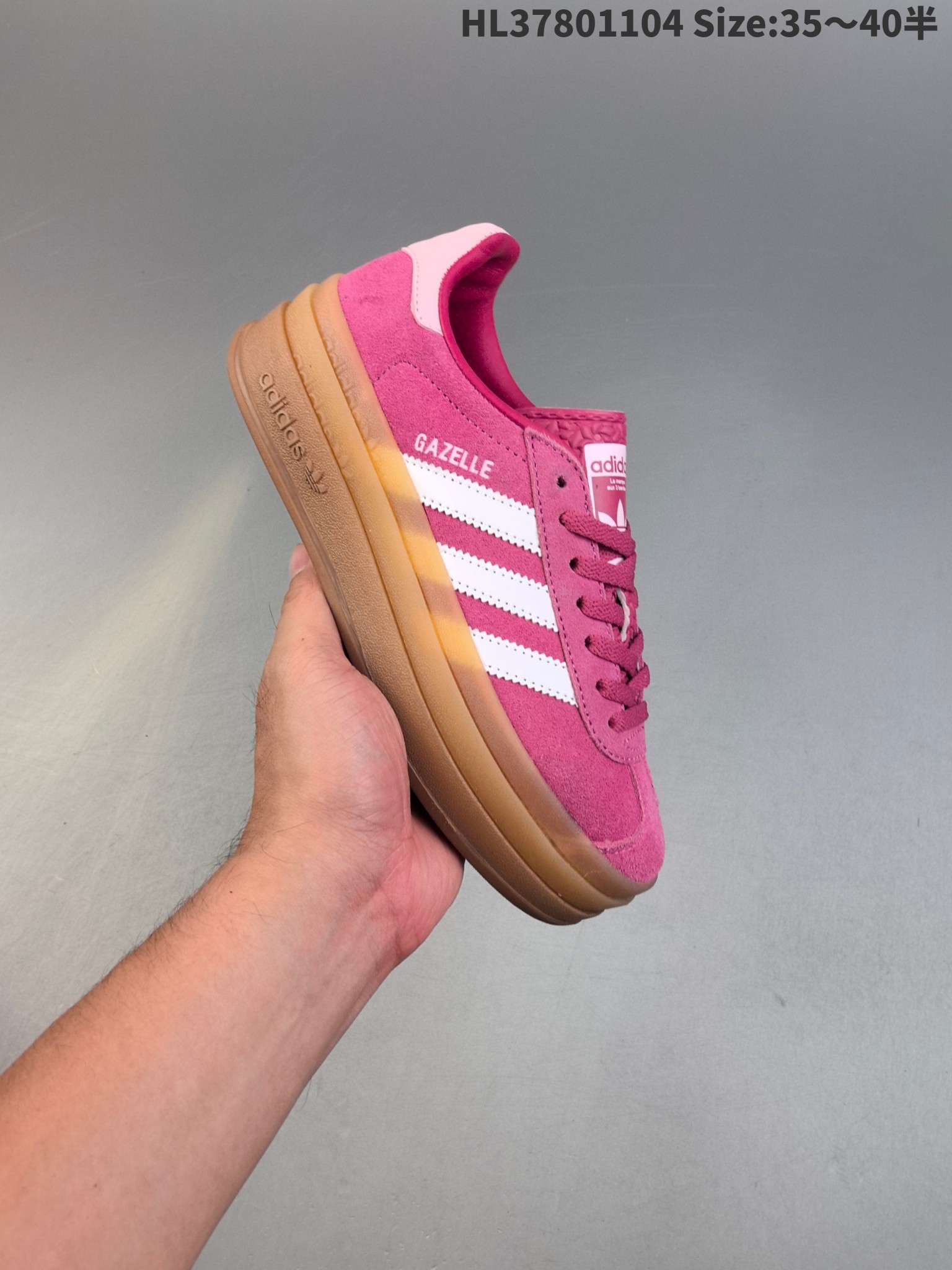 41$ new_dh Adidas Originals Gazelle Bold W Half size 35-40 31562023696 DT892 gallery