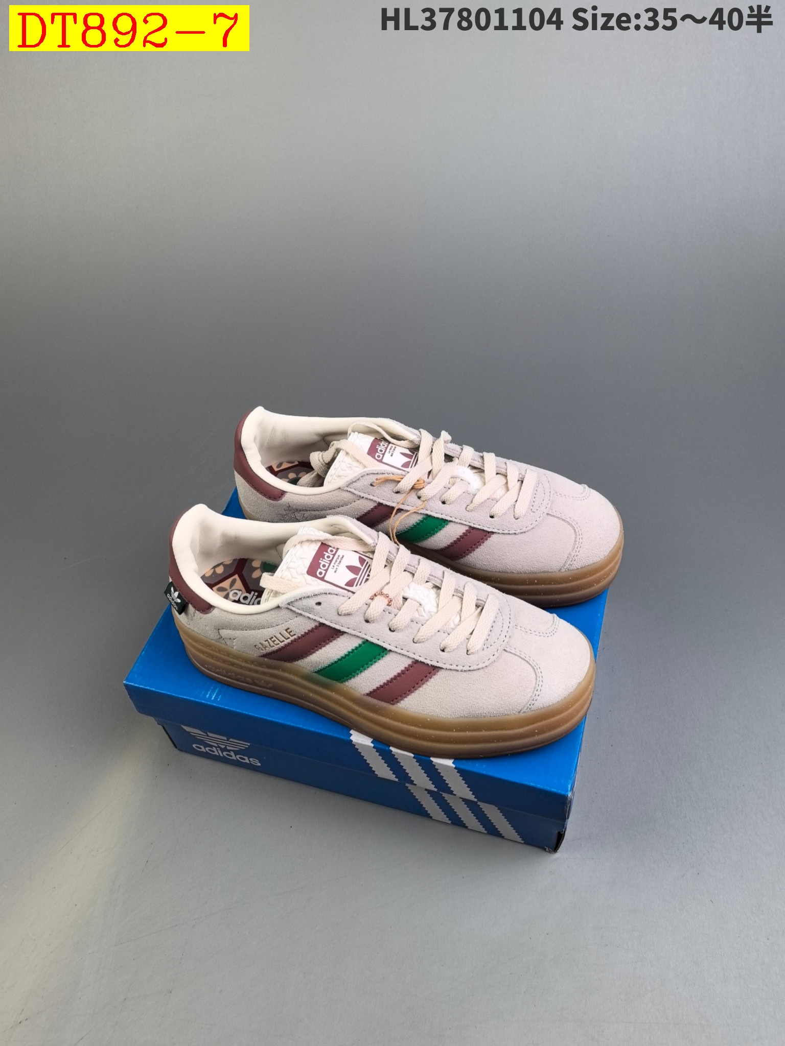 41$ new_dh Adidas Originals Gazelle Bold W Half size 35-40 31562023696 DT892 gallery