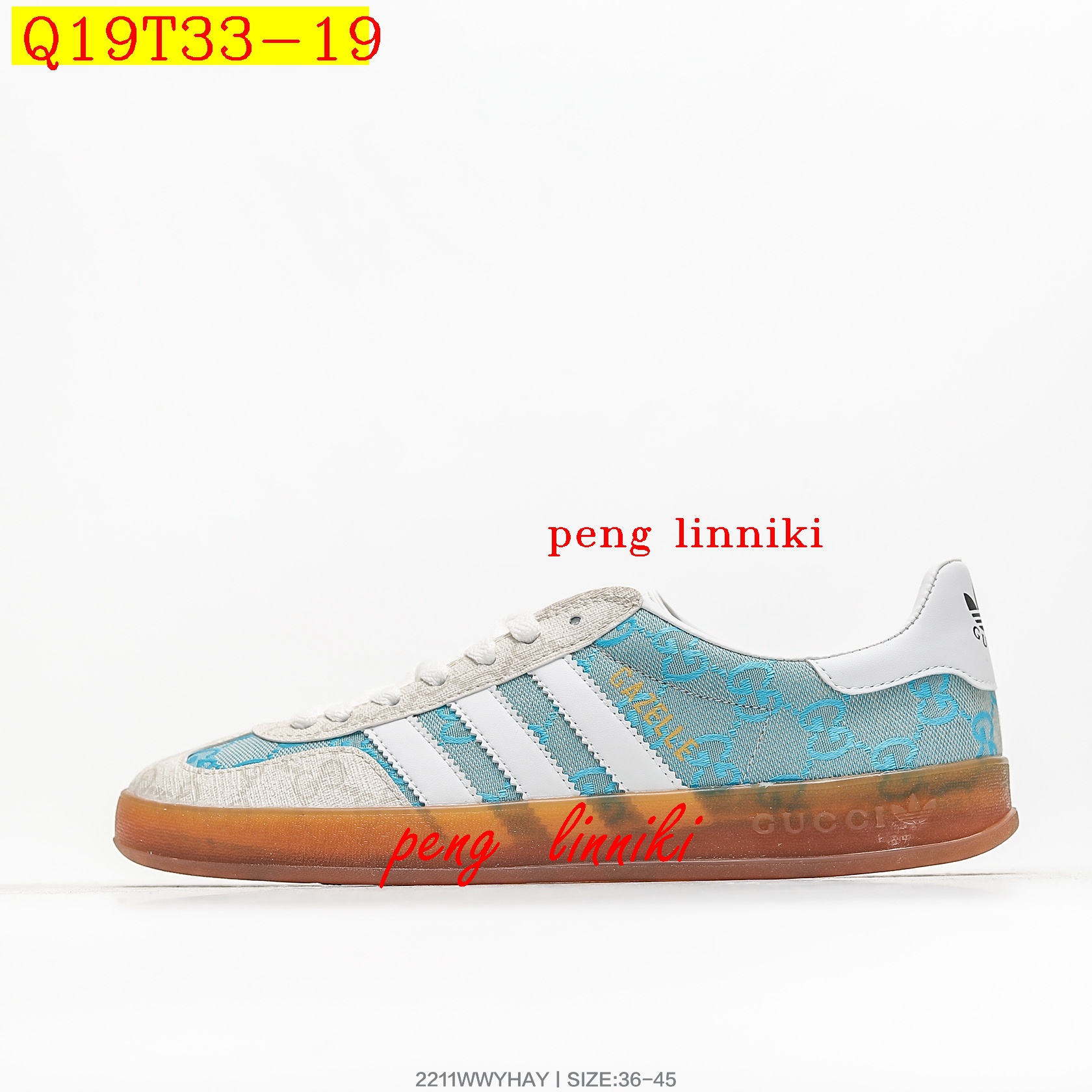41$ new_dh Adidas Originals Gazelle X GUCCI SIZE 36-45 62425023893 Q19T33 gallery