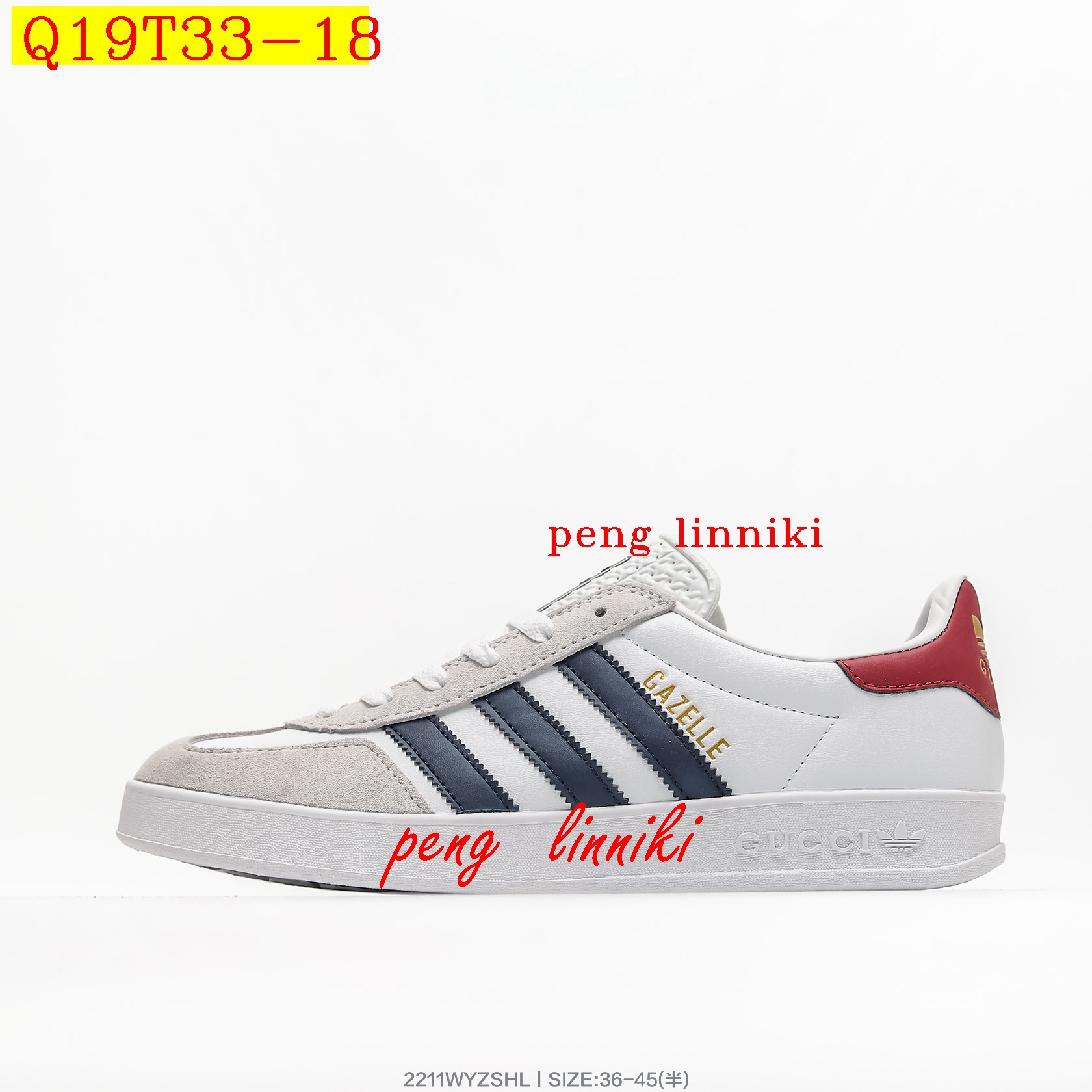 41$ new_dh Adidas Originals Gazelle X GUCCI SIZE 36-45 62425023893 Q19T33 gallery