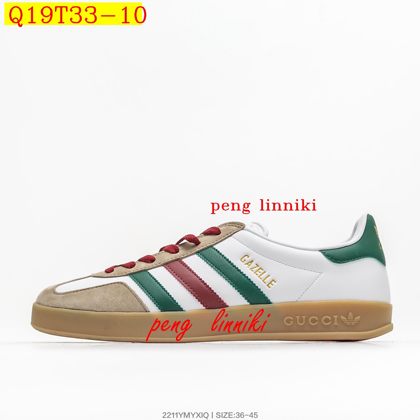 41$ new_dh Adidas Originals Gazelle X GUCCI SIZE 36-45 62425023893 Q19T33 gallery