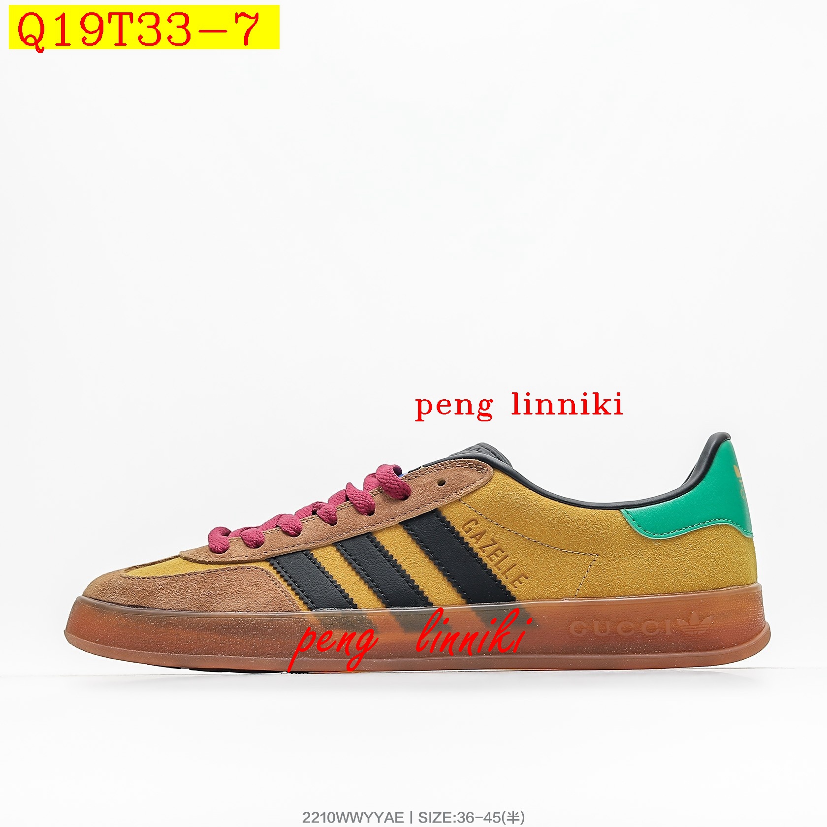41$ new_dh Adidas Originals Gazelle X GUCCI SIZE 36-45 62425023893 Q19T33 gallery