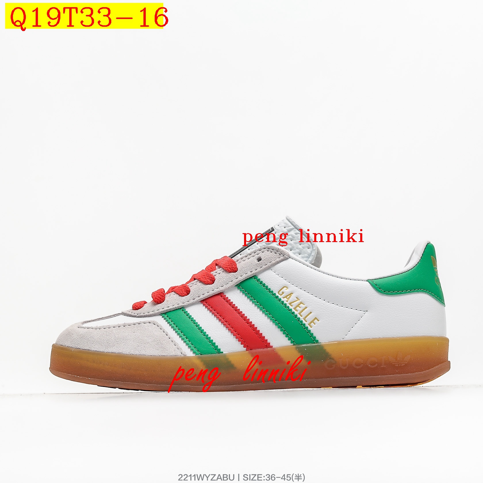 41$ new_dh Adidas Originals Gazelle X GUCCI SIZE 36-45 62425023893 Q19T33 gallery