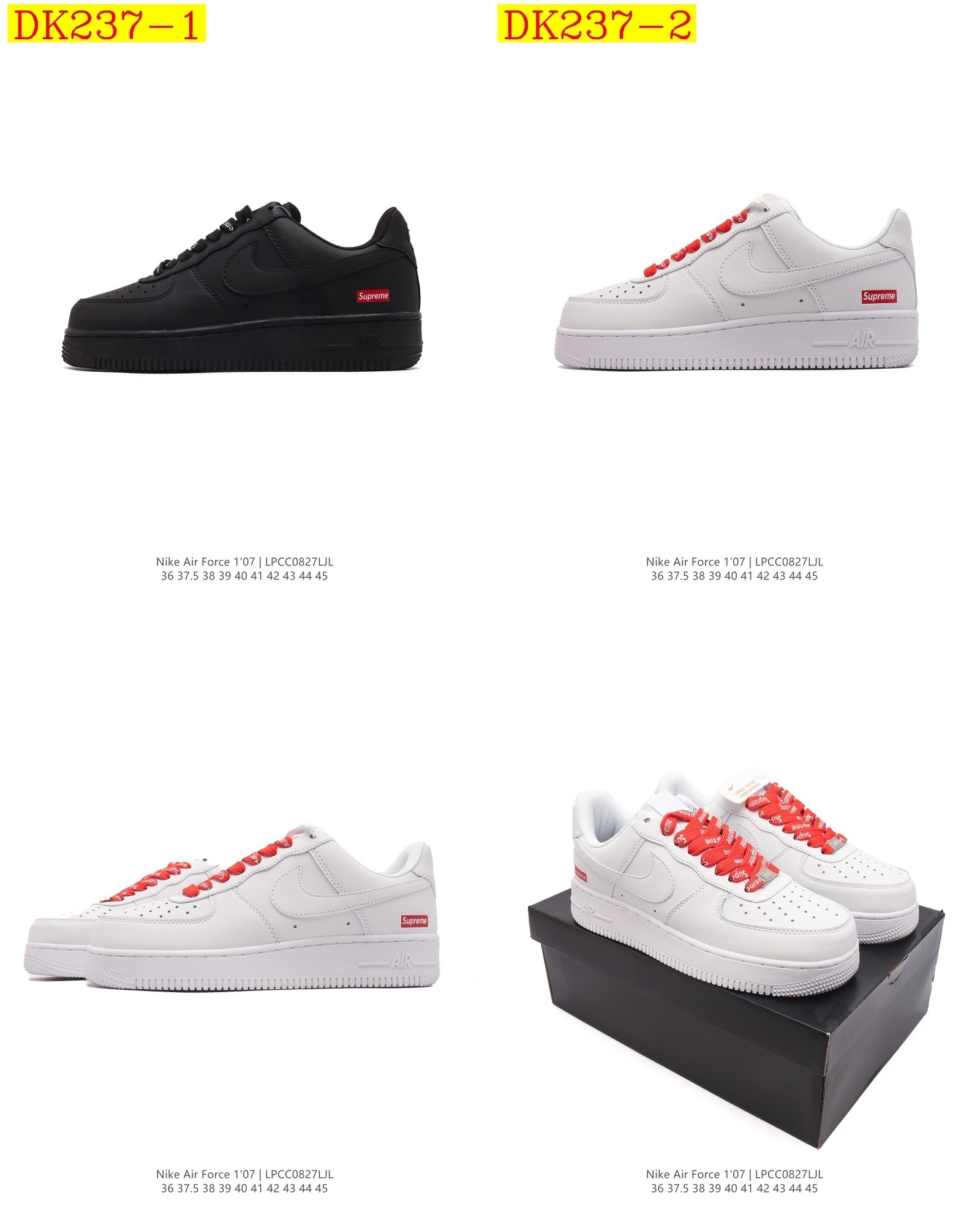 41$ new_dh Nike Air Force 1 07 Low SIZE 36-45 71469023698 DK237 gallery