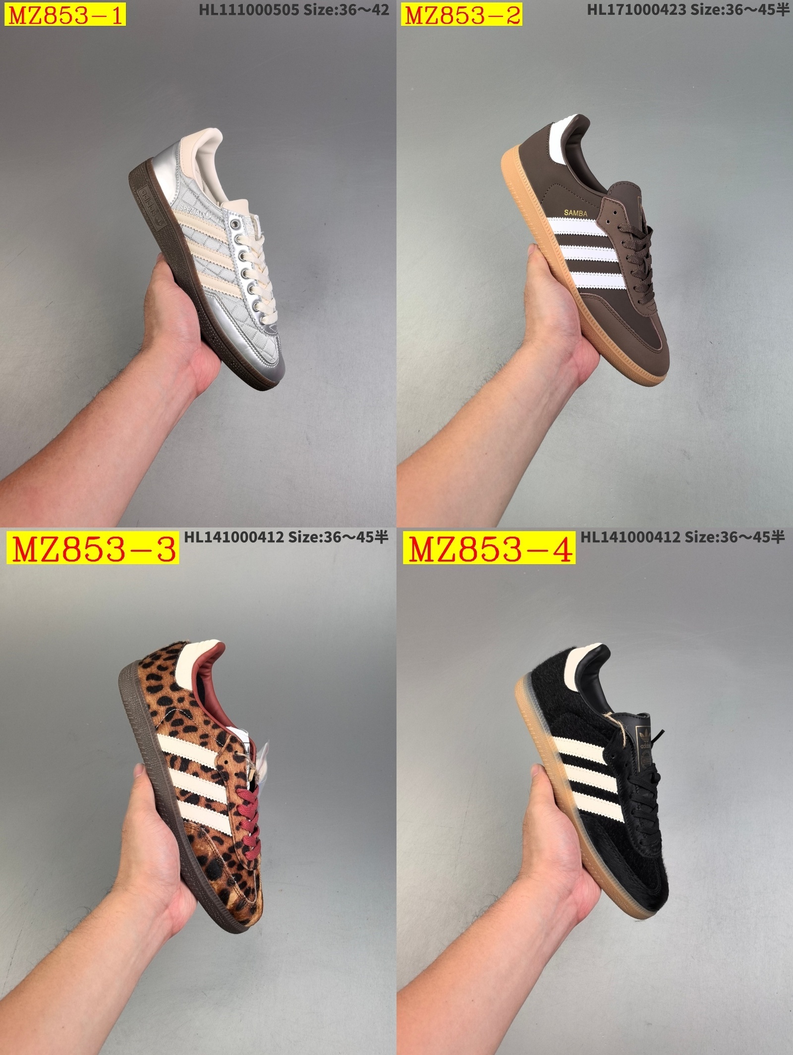 42$ Adidas Originals Samba OG half size 36-45 425010 MZ853 gallery