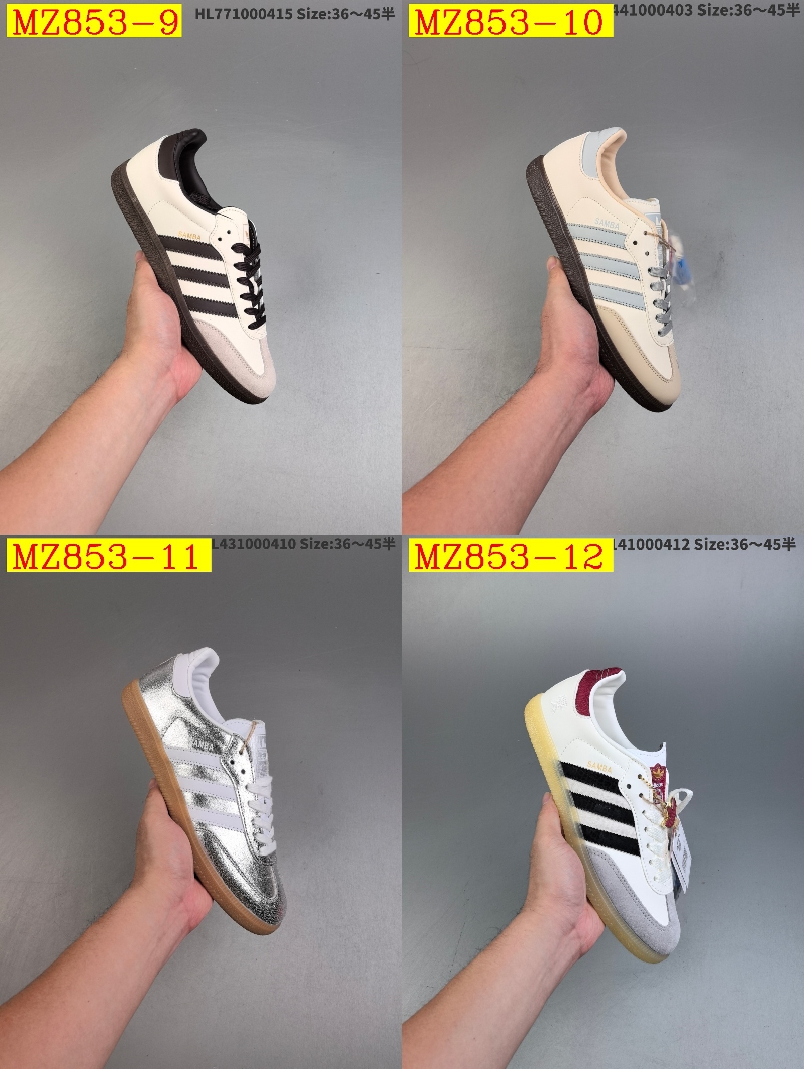 42$ Adidas Originals Samba OG half size 36-45 425010 MZ853 gallery