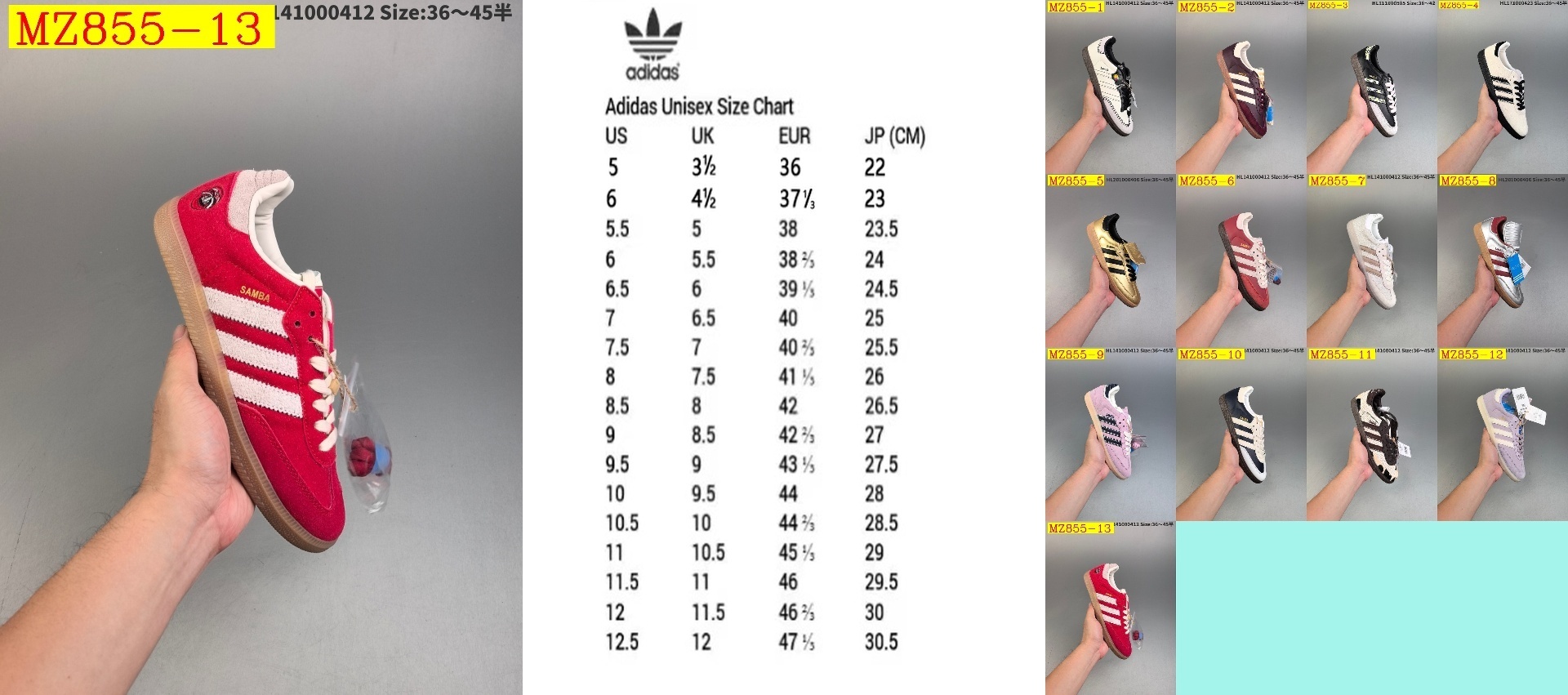 42$ Adidas Originals Samba OG half size 36-45 525010 MZ855 gallery