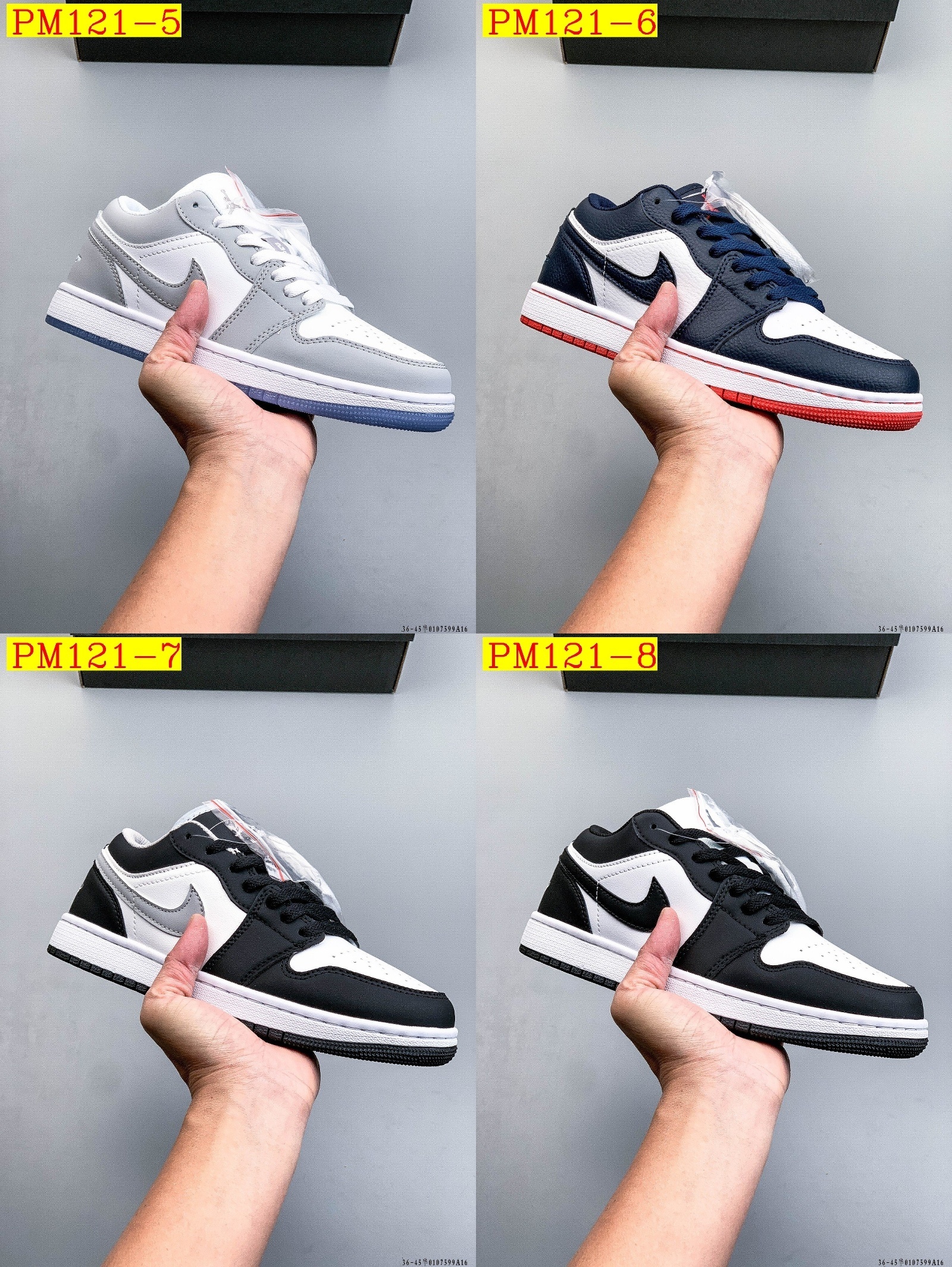 42$ NIKE AIR JORDAN LOW 1 Size 36-45 317610 PM121 gallery