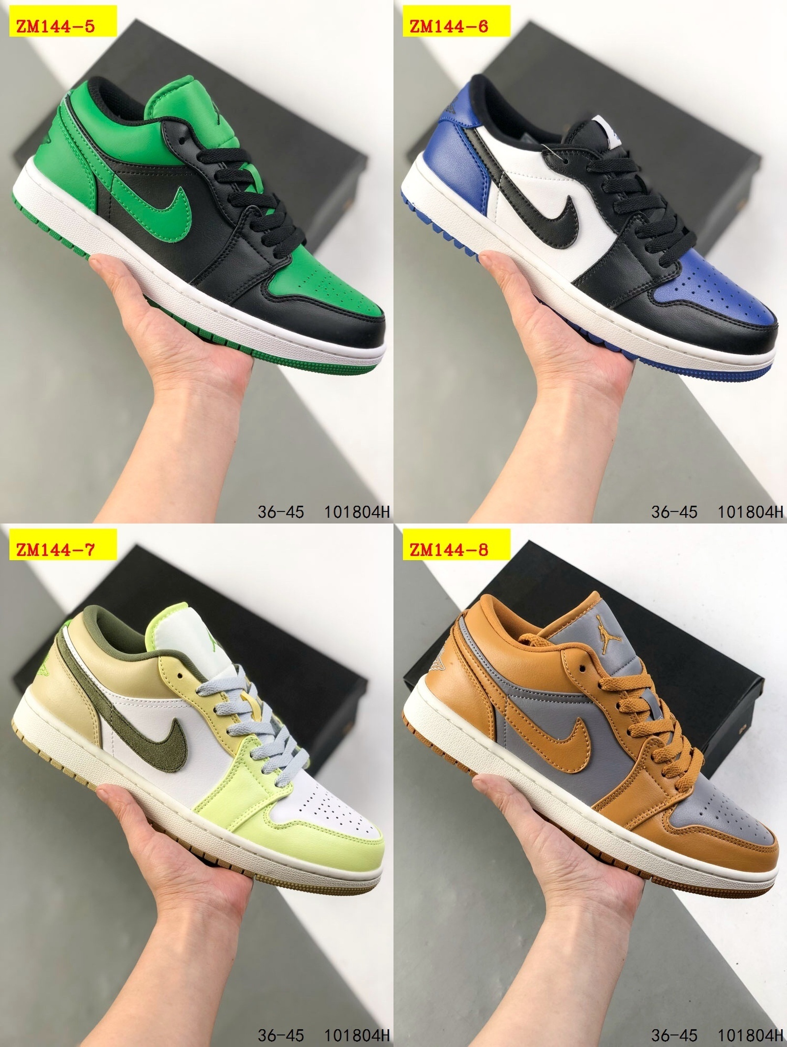 42$ Nike Air Jordan 1 Low AJ1 WH size 35-45 713890 ZM144 gallery