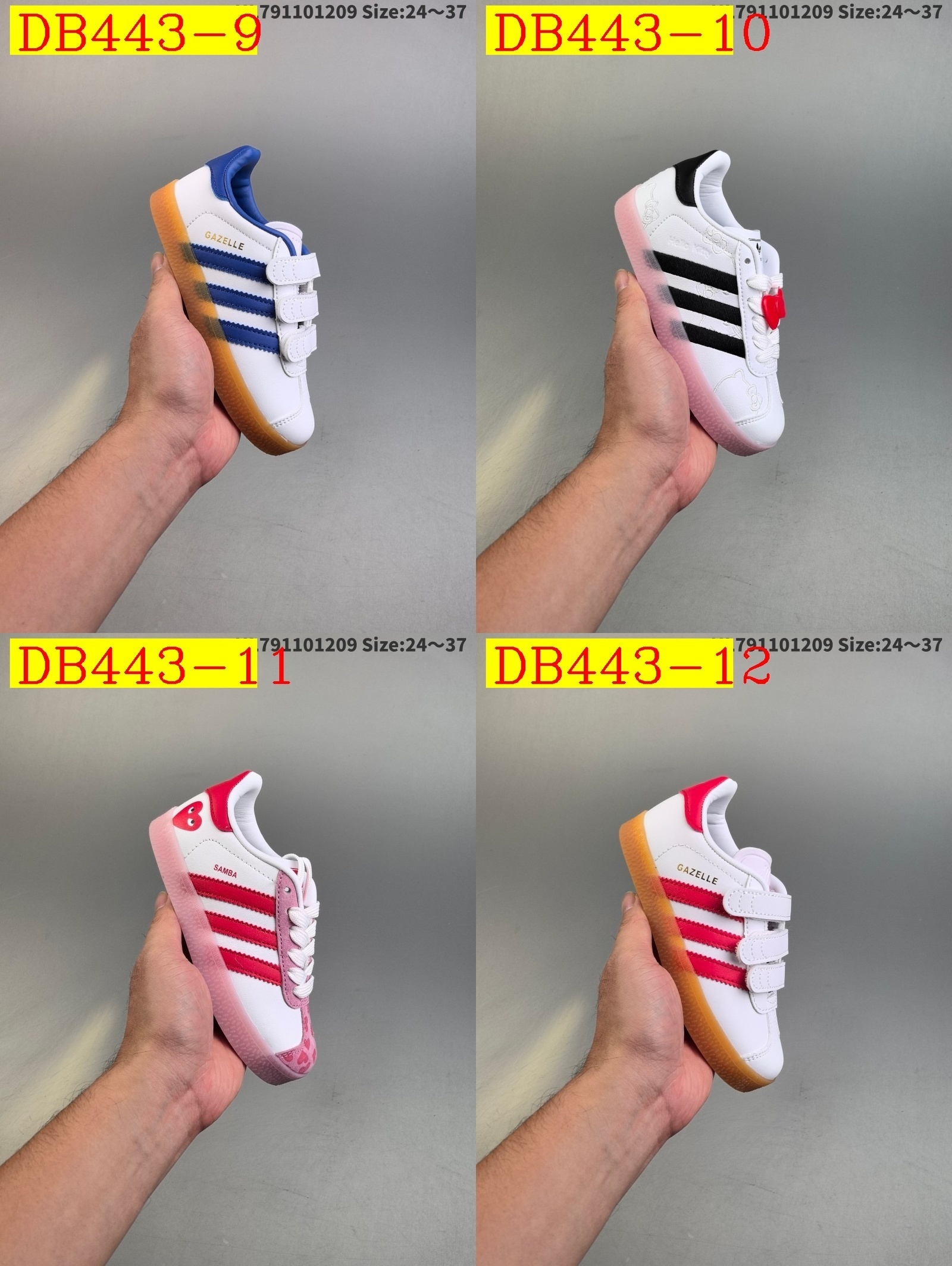 42$ dh Adidas Originals Gazelle Indoor for kids size 24-37 92625023577 DB443 gallery