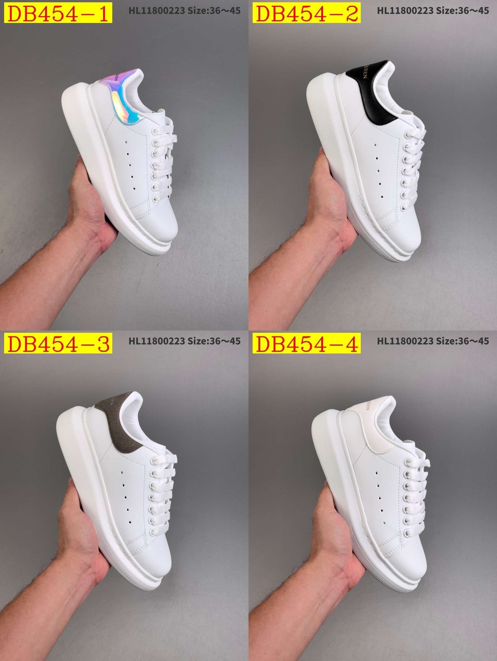 42$ dh Alexander McQueen Sole Leather Sneakers size 36-45 71465024924 DB454 gallery