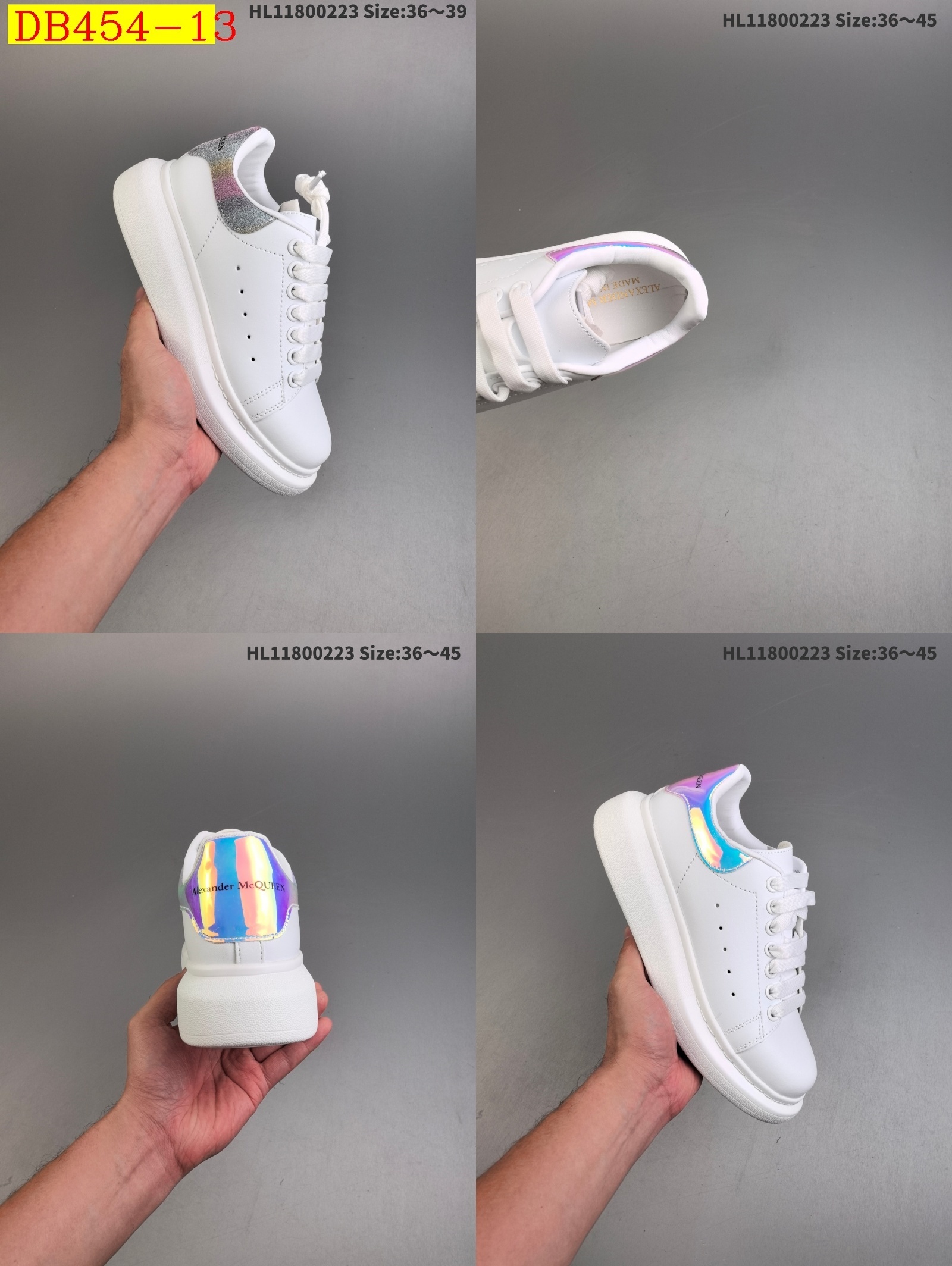 42$ dh Alexander McQueen Sole Leather Sneakers size 36-45 71465024924 DB454 gallery