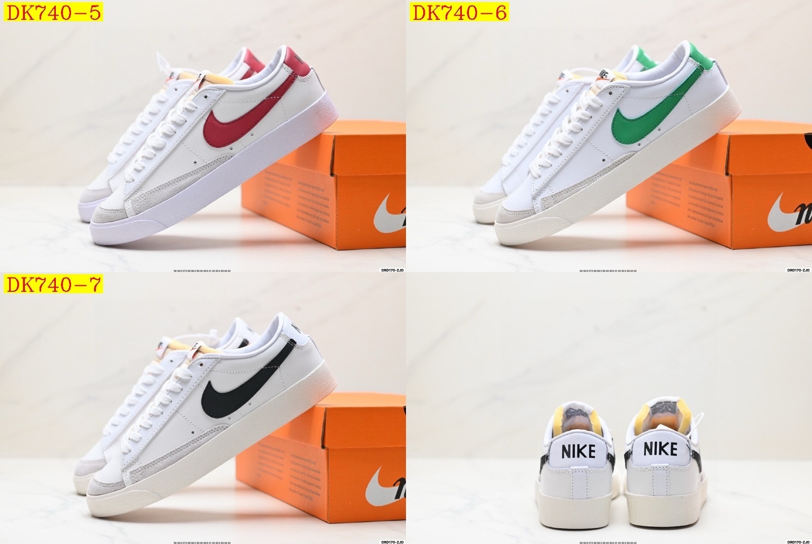 42$ dh NIke Blazer Mid 77 Half size 36-45 71485024927 DK740 gallery