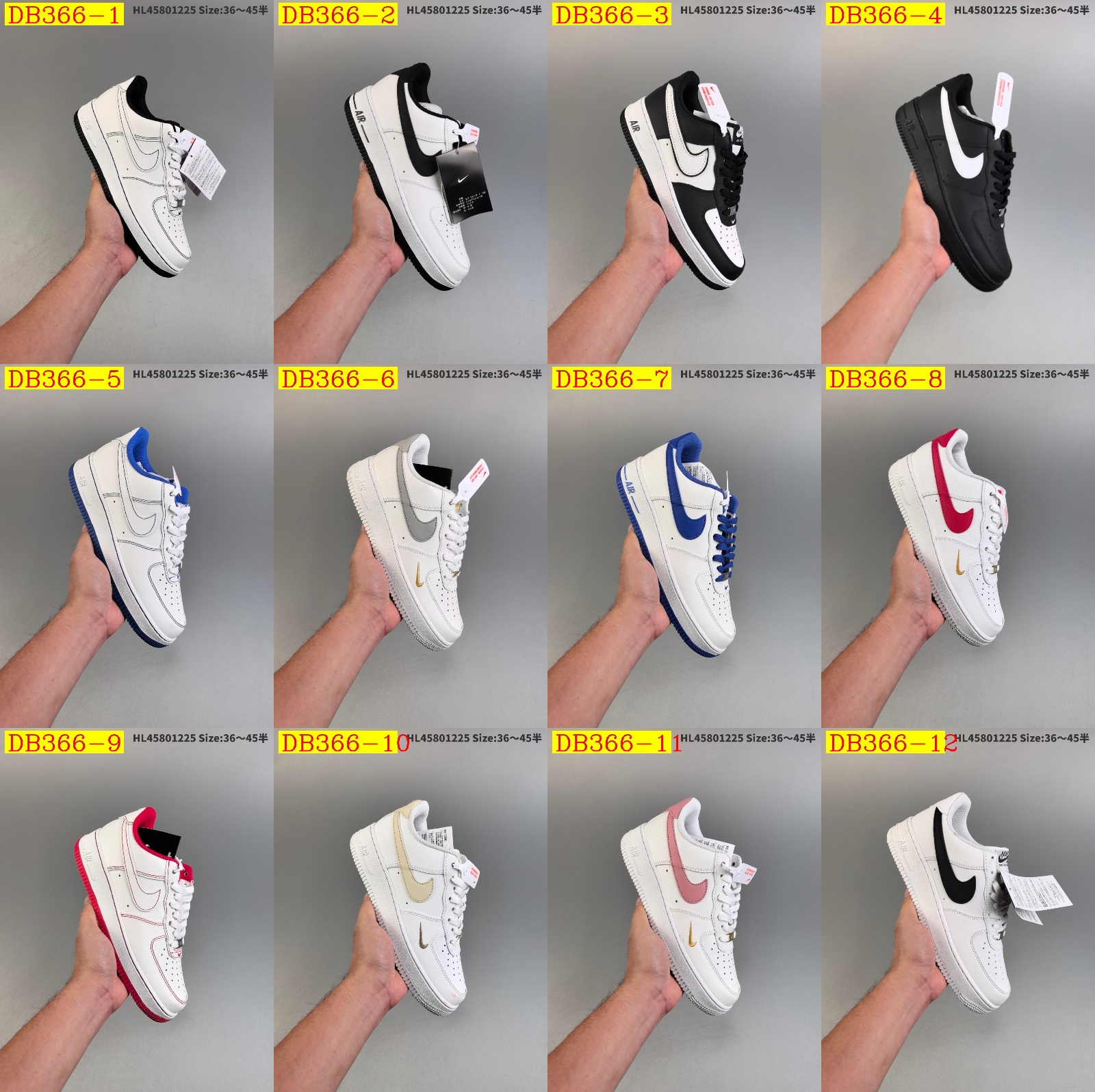42$ dh Nike AIR FORCE 1 07 Half size 36-45 41562024922 DB366 gallery