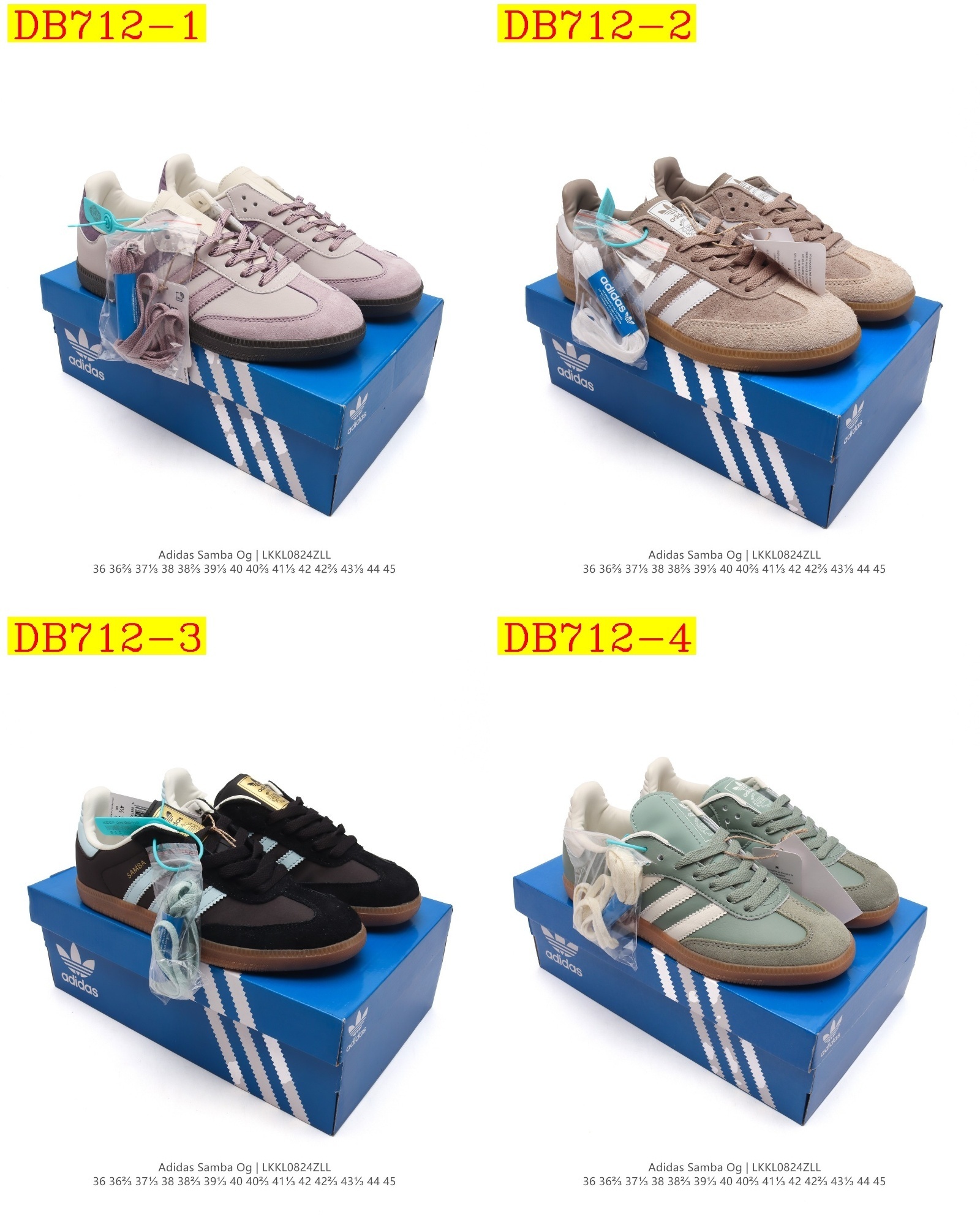 42$ new_dh ADIDAS ORIGINALS SAMBA OG SHOES size 36-45 32605024705 DB712 gallery