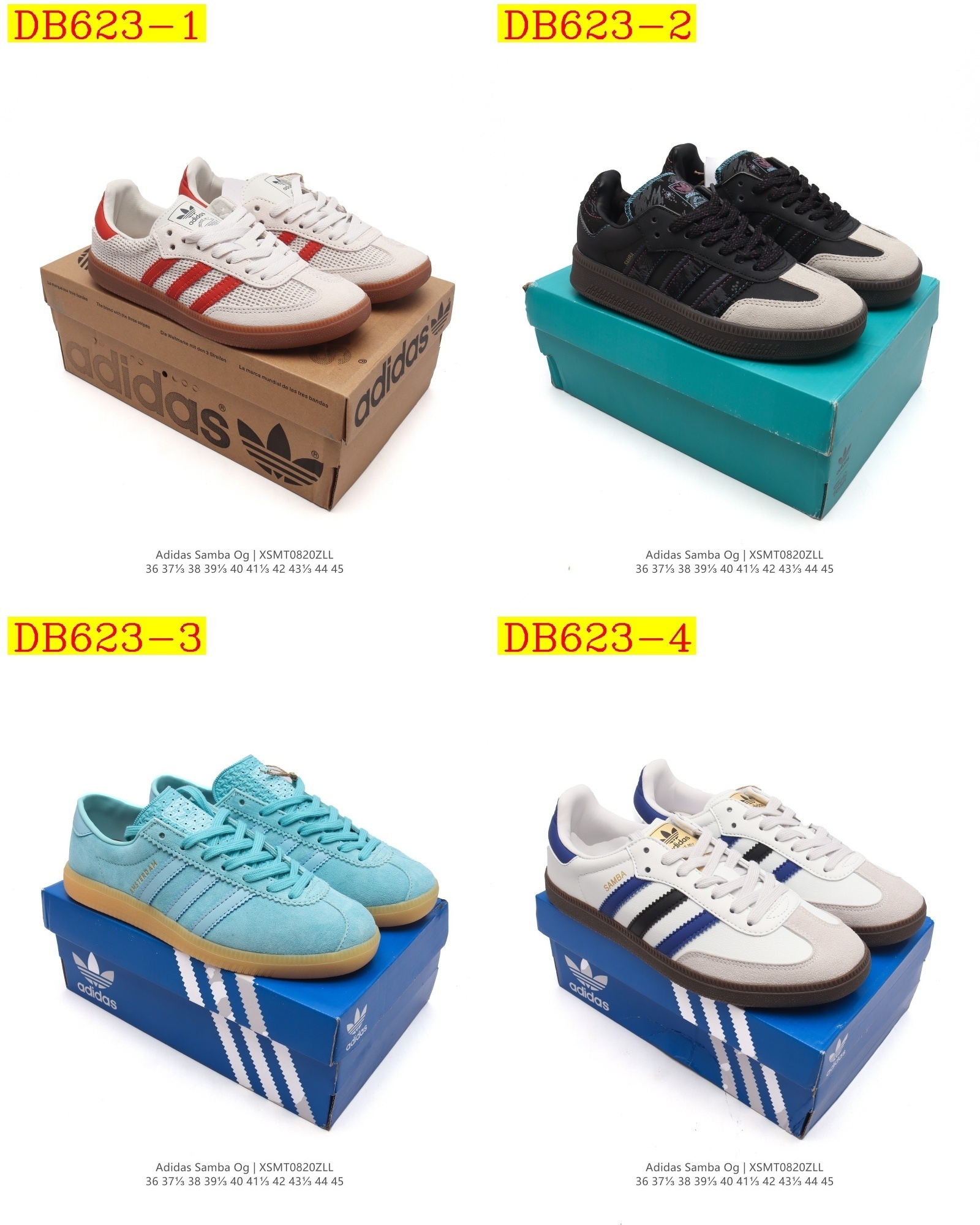 42$ new_dh ADIDAS ORIGINALS SAMBA OG SHOES size 36-45 42106024703 DB623 gallery