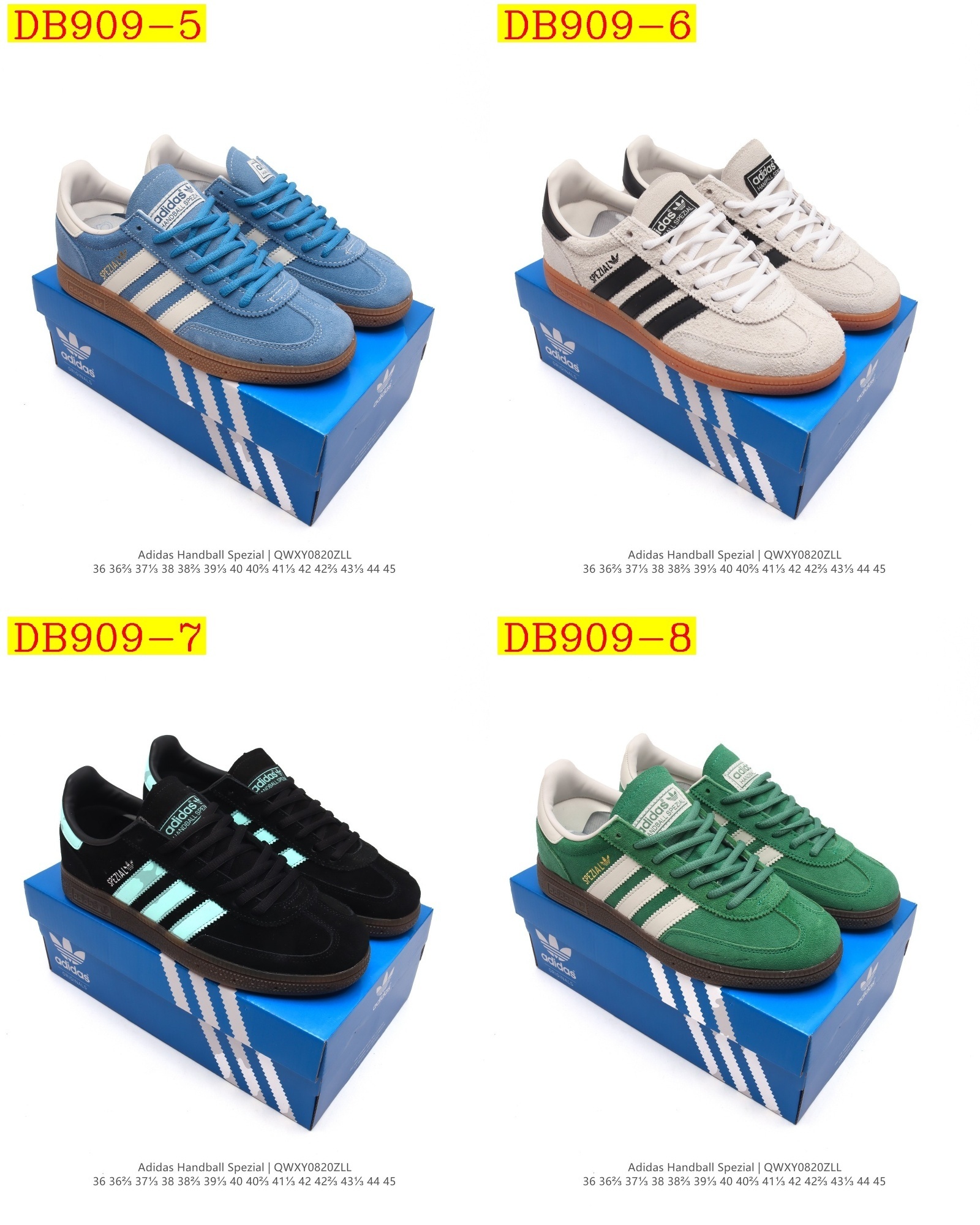 42$ new_dh Adidas HANDBALL SPEZIAL Top Quality SIZE 36-45 52401024705 DB909 gallery