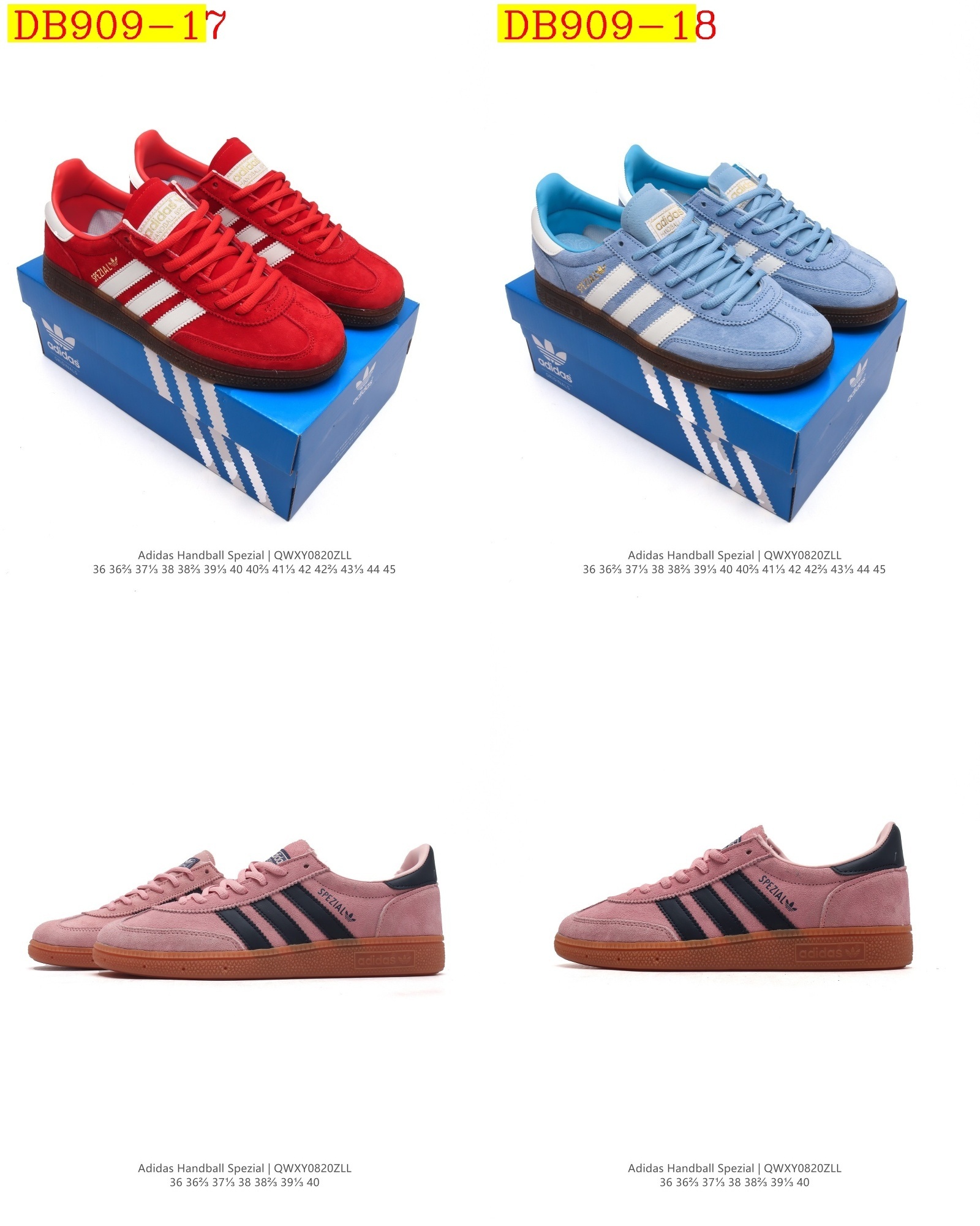 42$ new_dh Adidas HANDBALL SPEZIAL Top Quality SIZE 36-45 52401024705 DB909 gallery