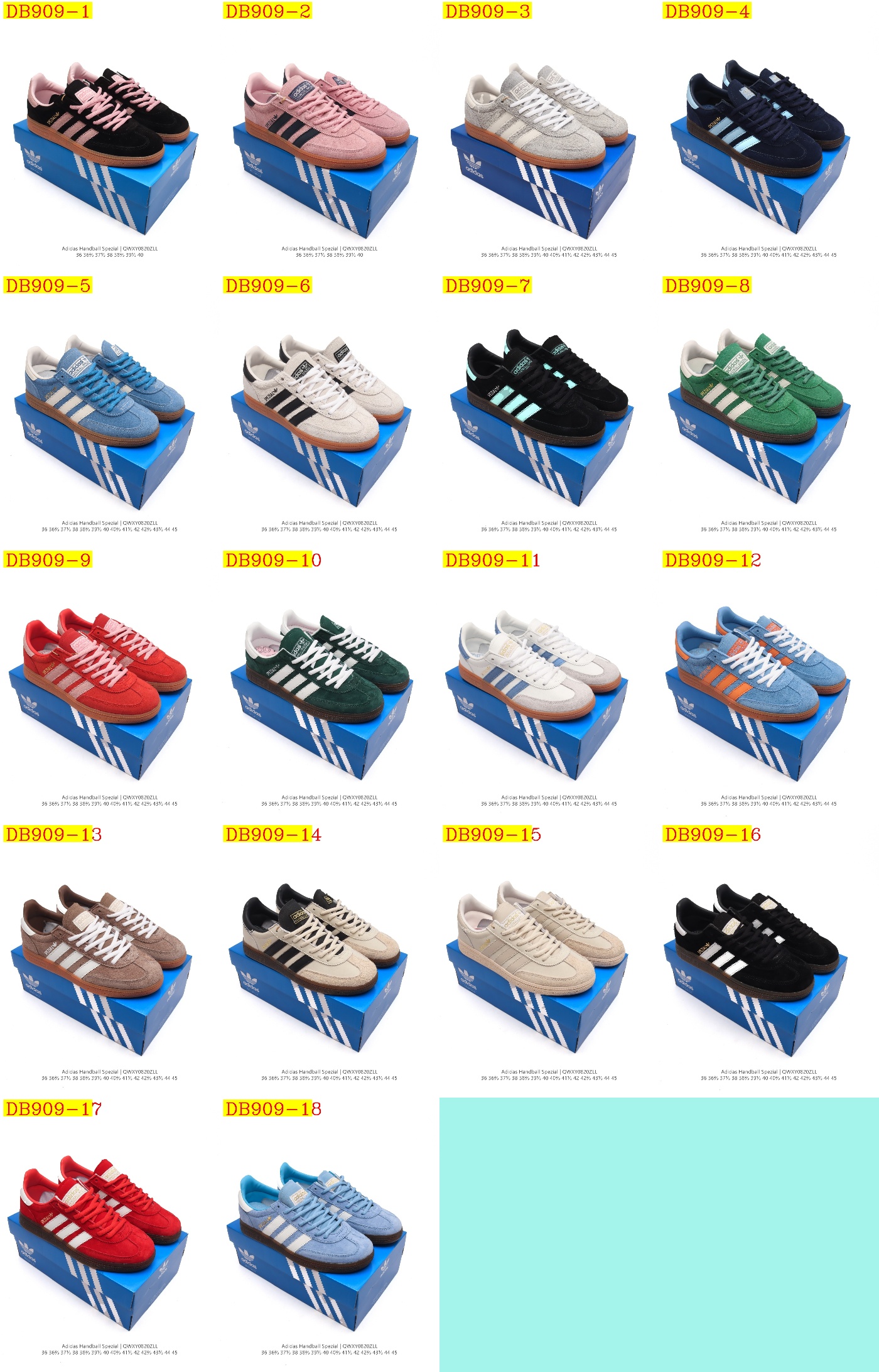 42$ new_dh Adidas HANDBALL SPEZIAL Top Quality SIZE 36-45 52401024705 DB909 gallery