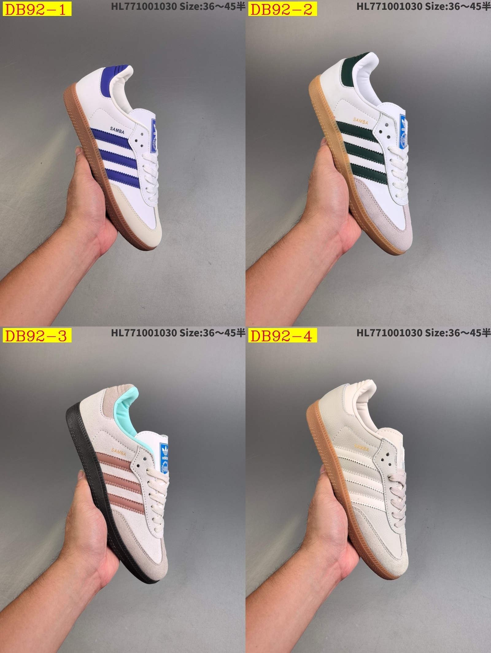 42$ new_dh Adidas Originals Samba OG Half size 36-45 52603024705 DB92 gallery
