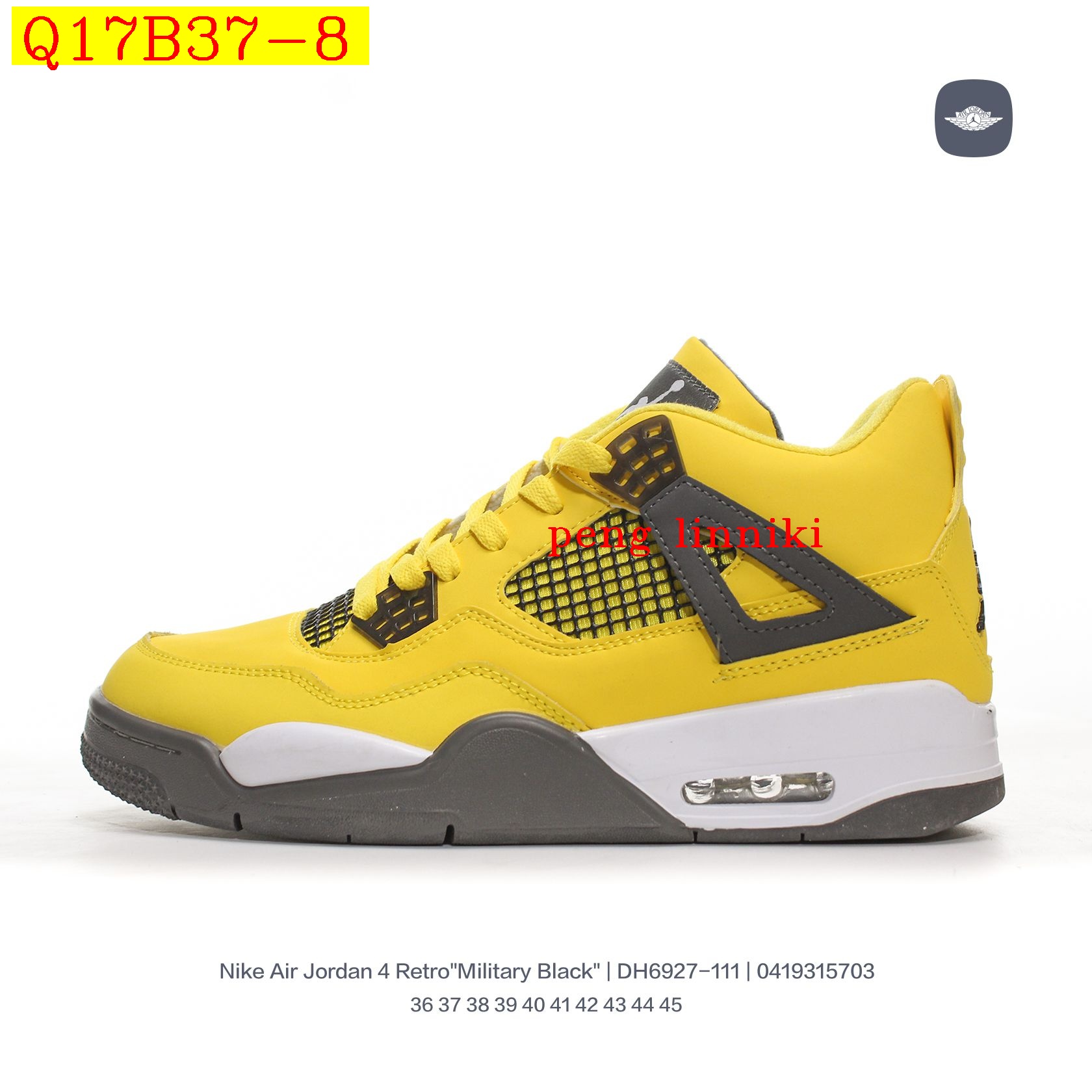 42$ new_dh Nike Air Jordan 4 Retro size 36-45 92407024806 Q17B37 gallery