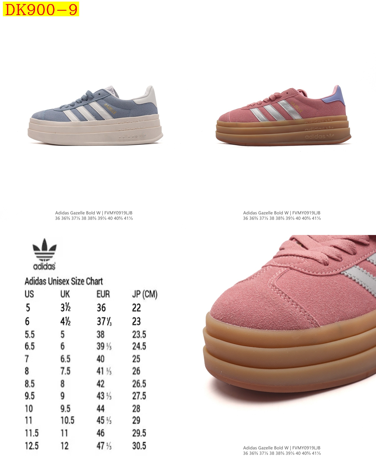 42$ new_dh adidas GAZELLE BOLD size 36-41 41572024702 DK900 gallery
