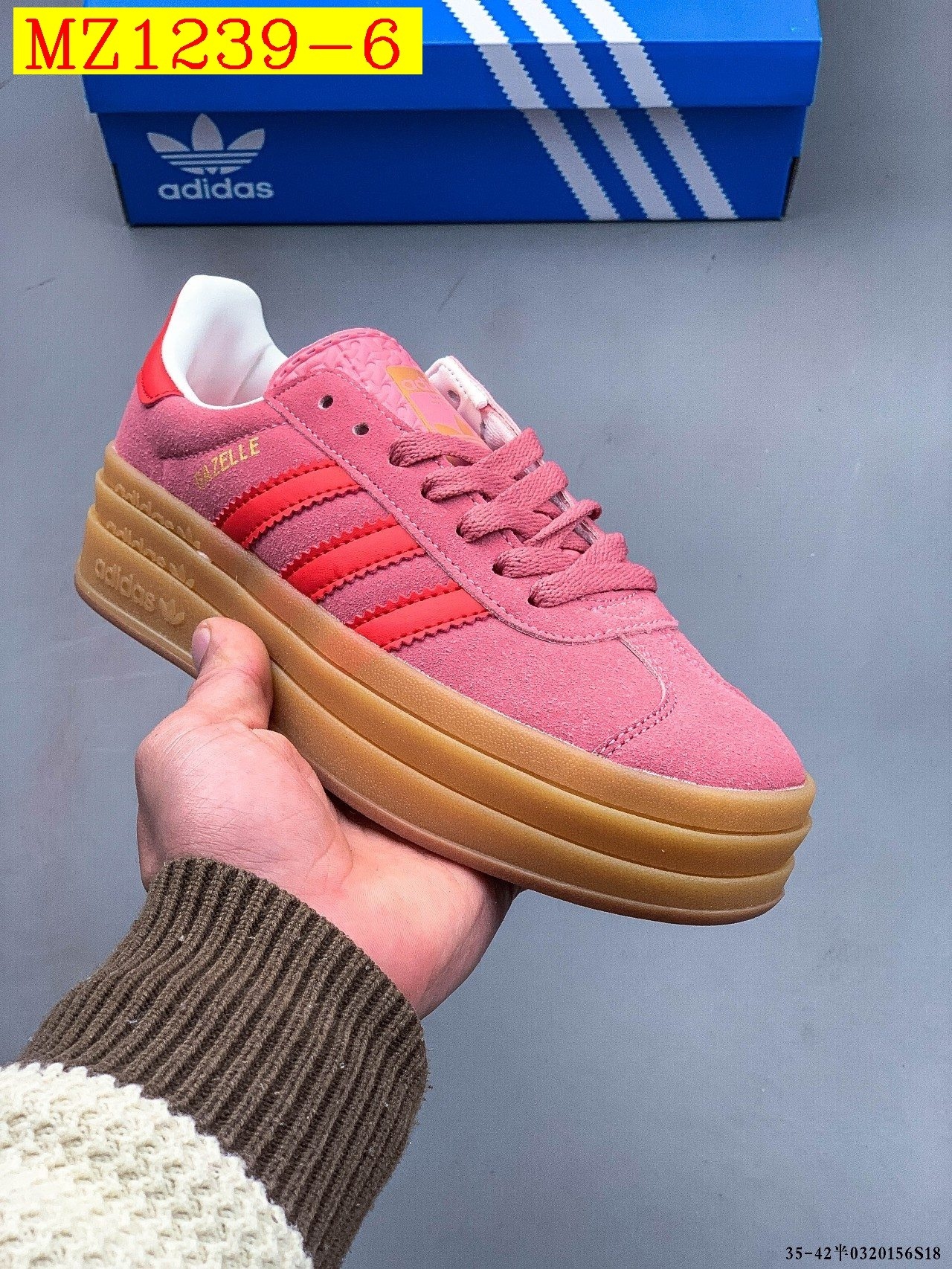 43$ Adidas Gazelle Bold W size 35-42 617800 MZ1239 gallery