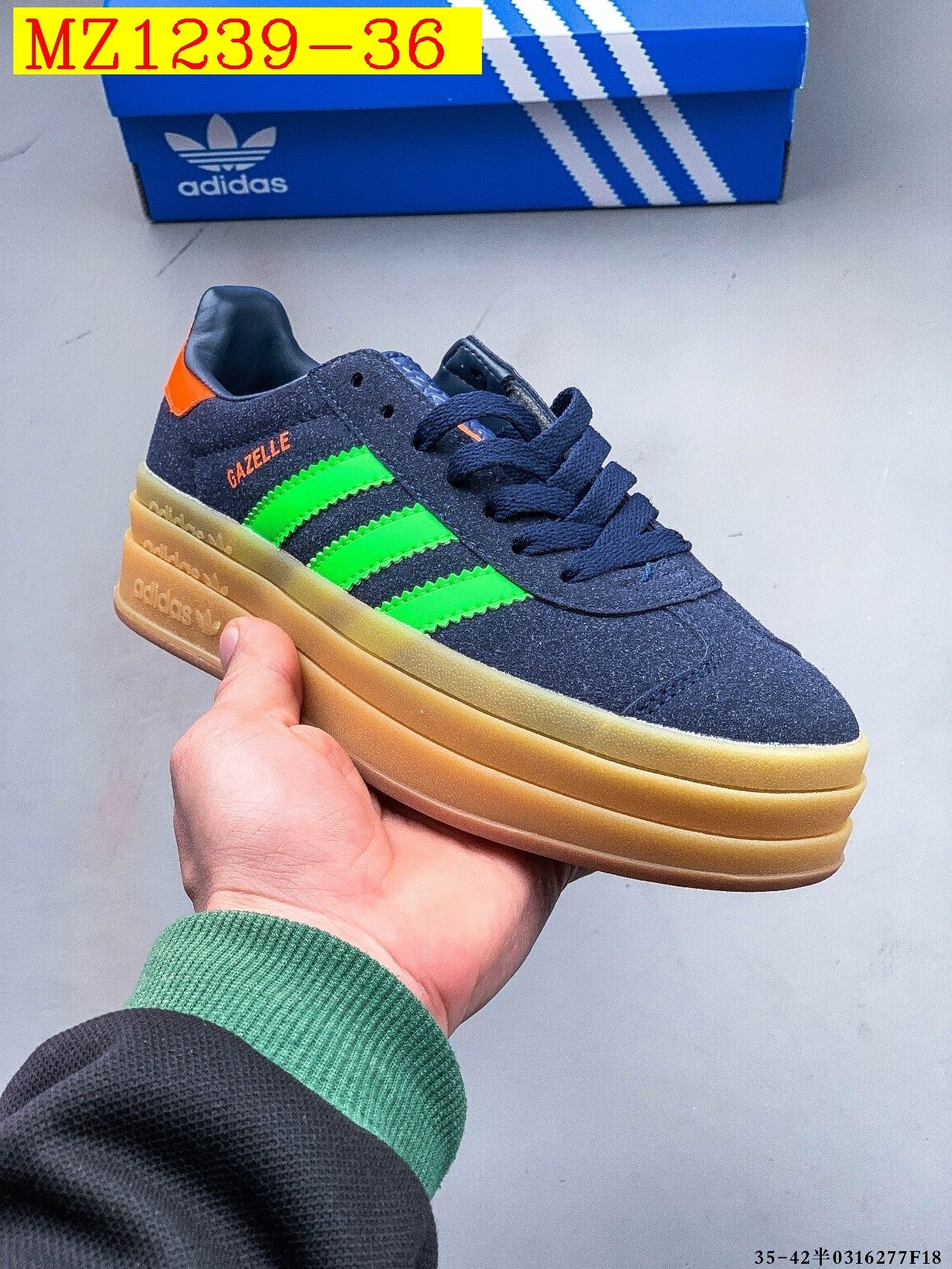 43$ Adidas Gazelle Bold W size 35-42 617800 MZ1239 gallery