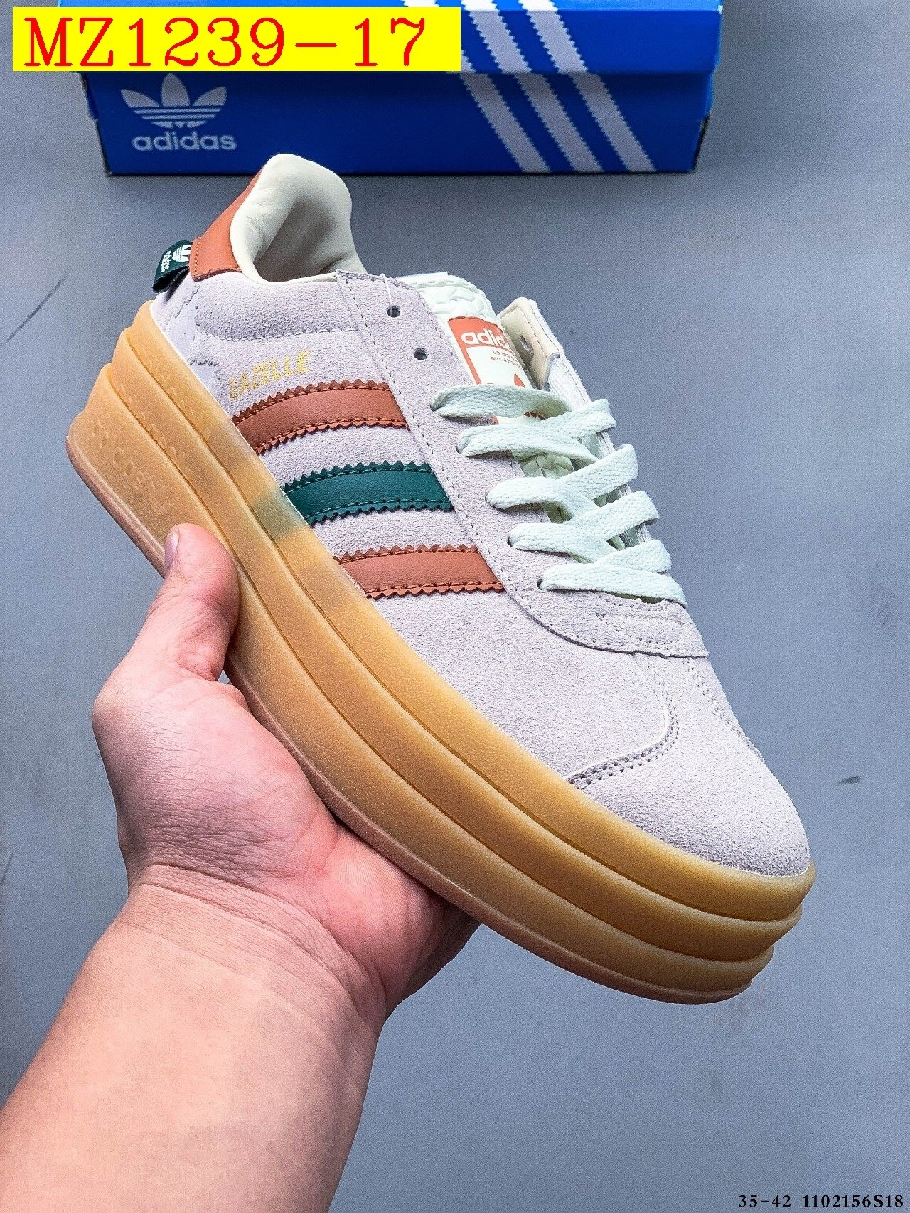 43$ Adidas Gazelle Bold W size 35-42 617800 MZ1239 gallery