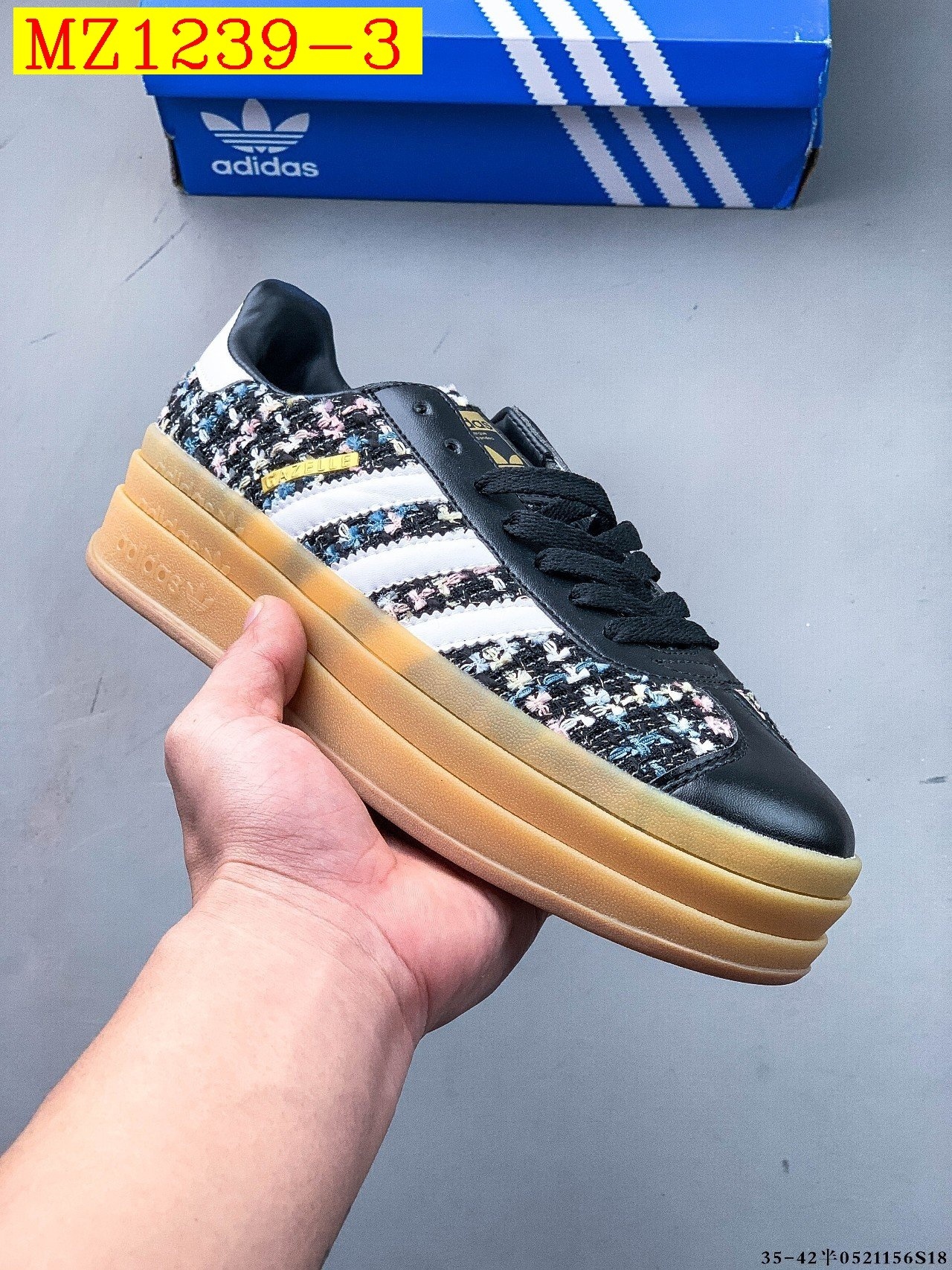 43$ Adidas Gazelle Bold W size 35-42 617800 MZ1239 gallery