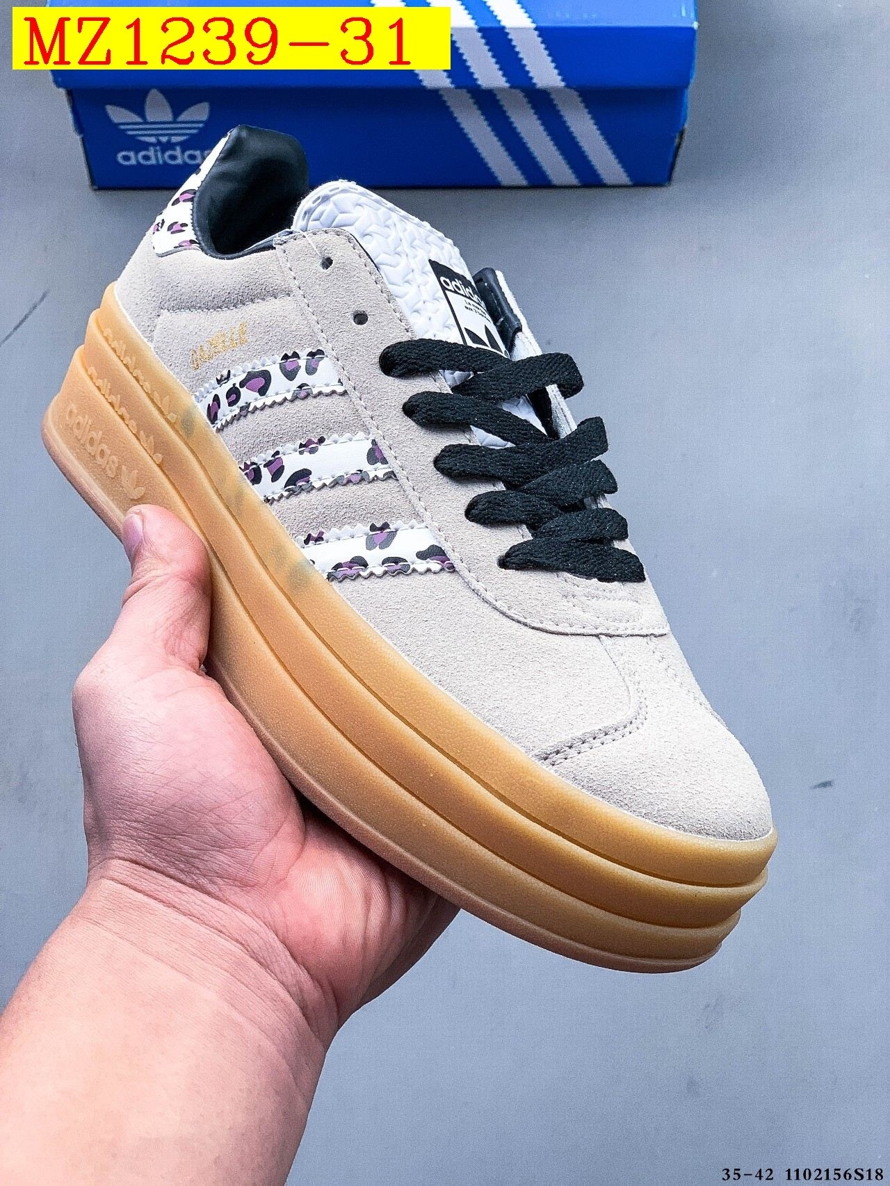 43$ Adidas Gazelle Bold W size 35-42 617800 MZ1239 gallery