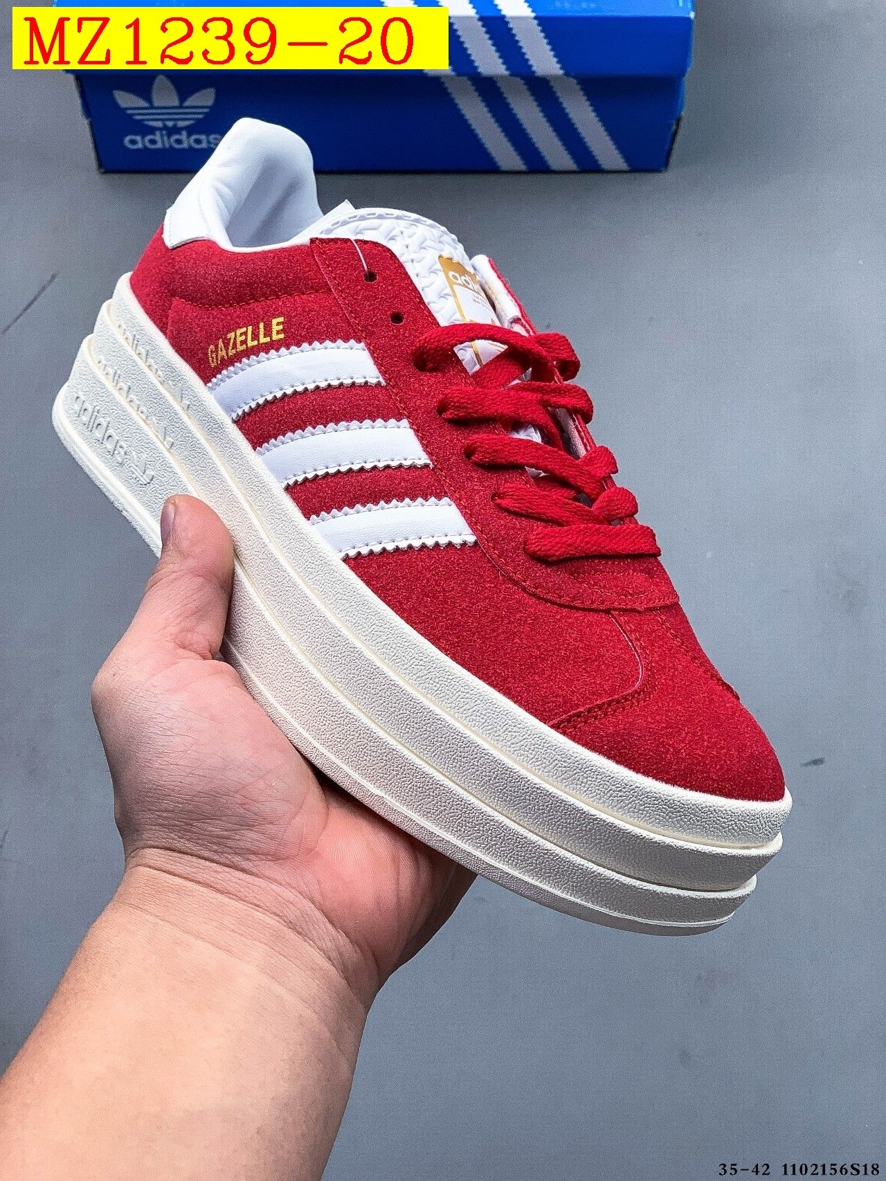 43$ Adidas Gazelle Bold W size 35-42 617800 MZ1239 gallery