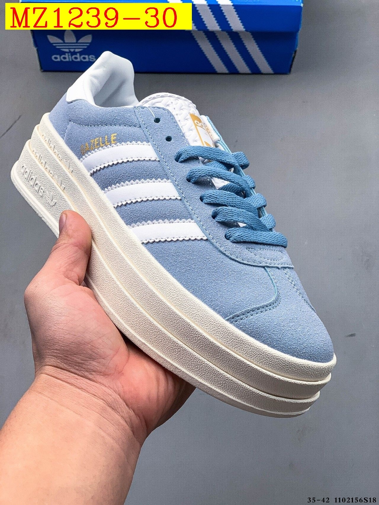 43$ Adidas Gazelle Bold W size 35-42 617800 MZ1239 gallery