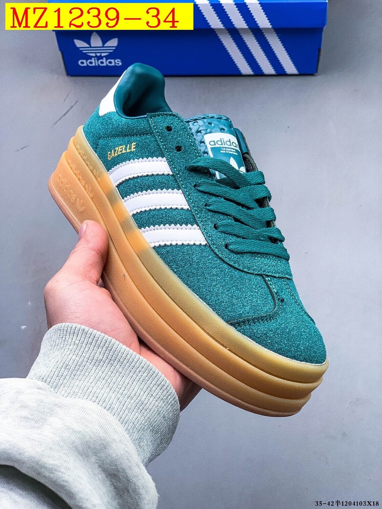 43$ Adidas Gazelle Bold W size 35-42 617800 MZ1239 gallery