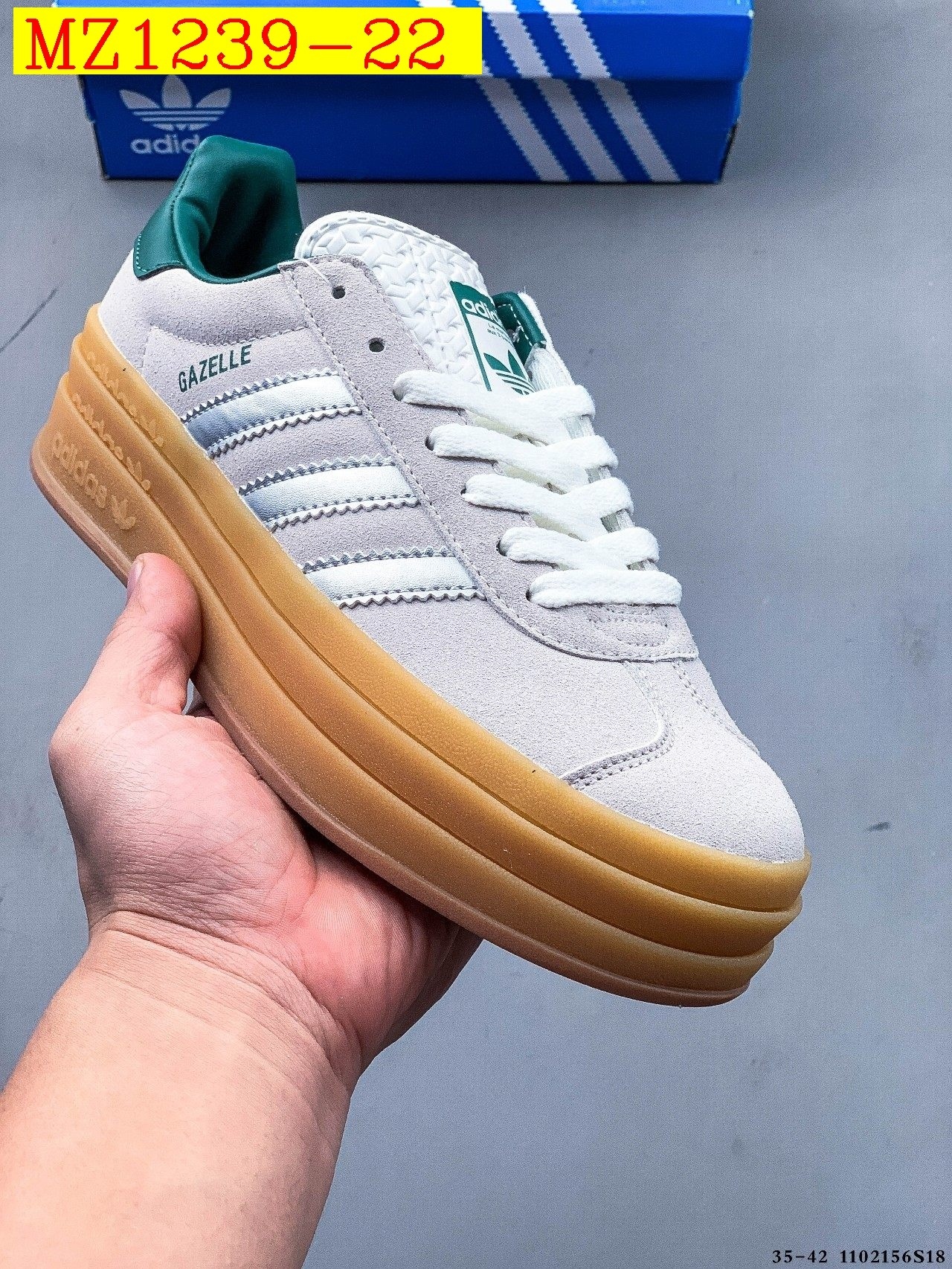 43$ Adidas Gazelle Bold W size 35-42 617800 MZ1239 gallery