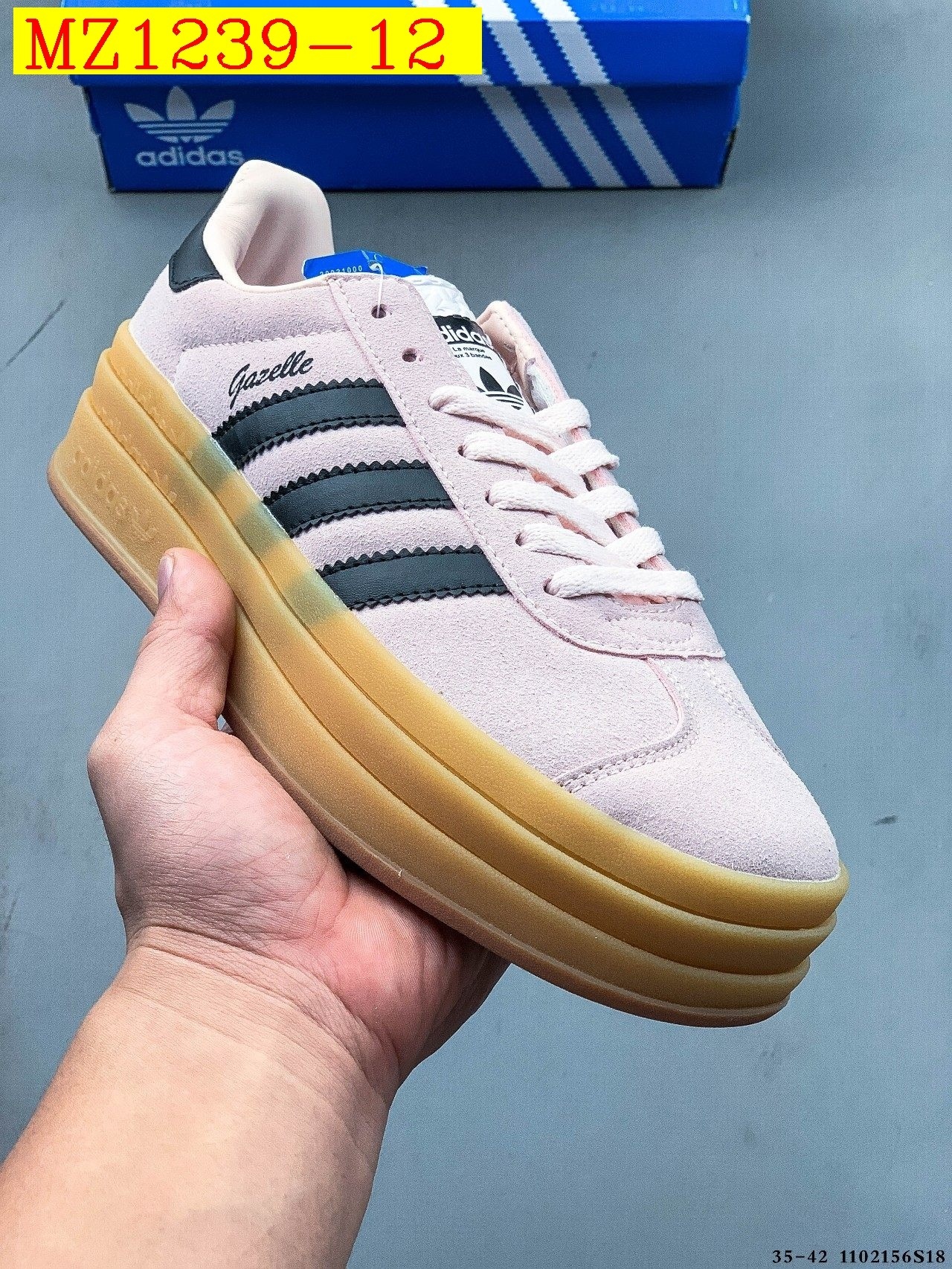 43$ Adidas Gazelle Bold W size 35-42 617800 MZ1239 gallery