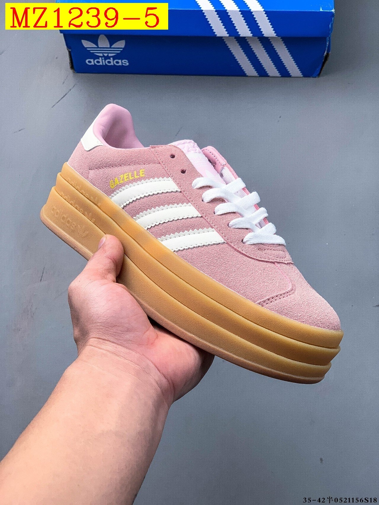 43$ Adidas Gazelle Bold W size 35-42 617800 MZ1239 gallery