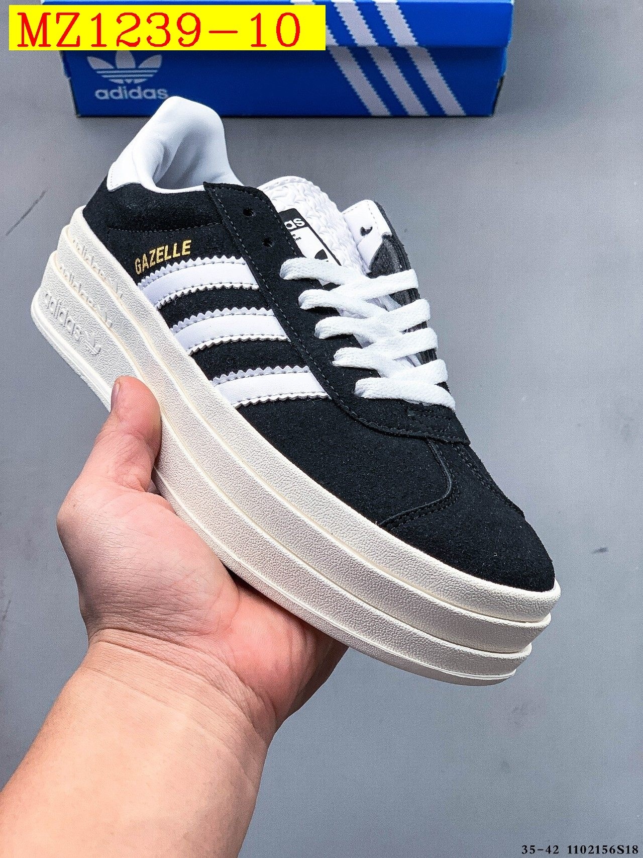 43$ Adidas Gazelle Bold W size 35-42 617800 MZ1239 gallery