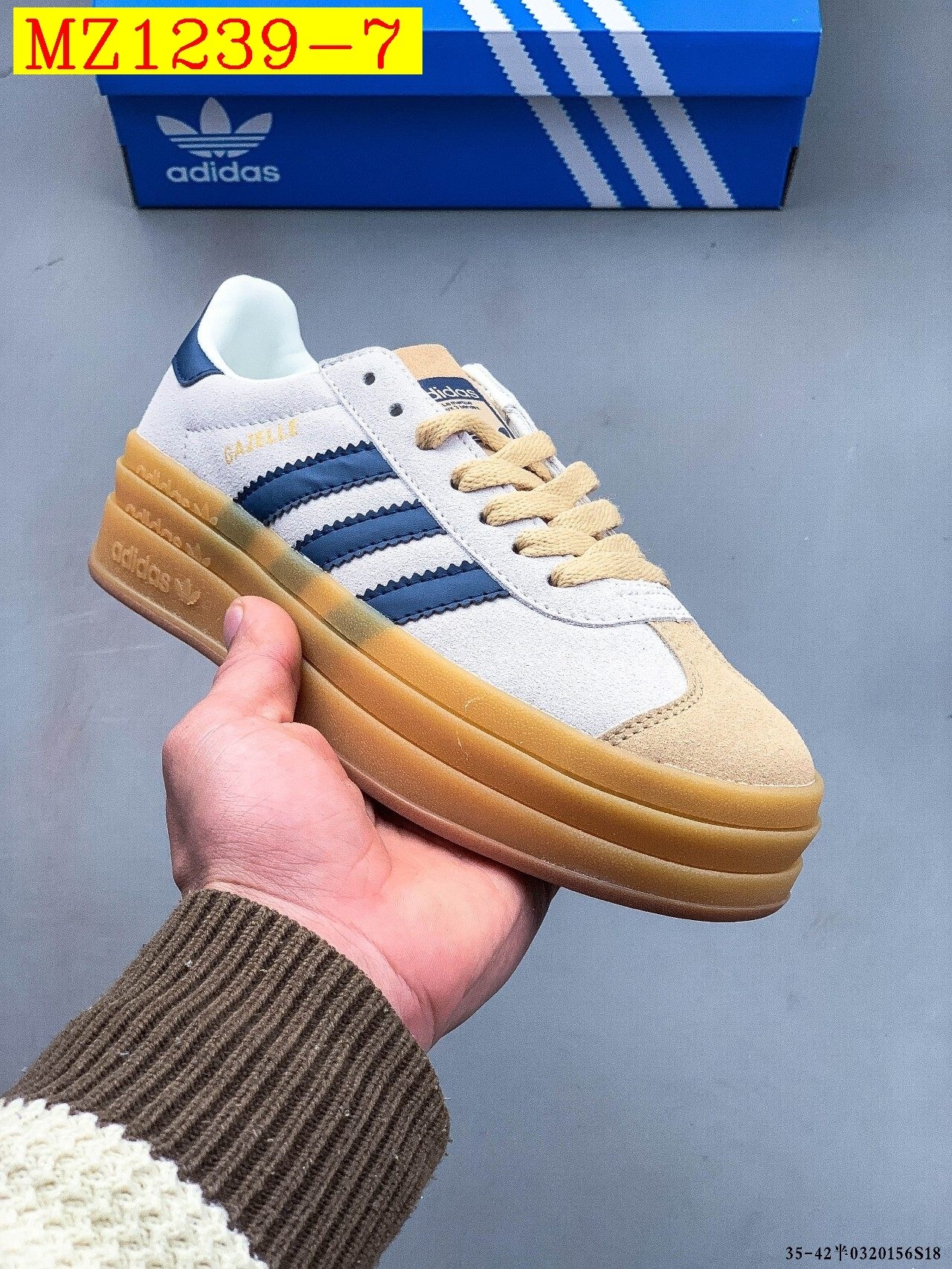 43$ Adidas Gazelle Bold W size 35-42 617800 MZ1239 gallery