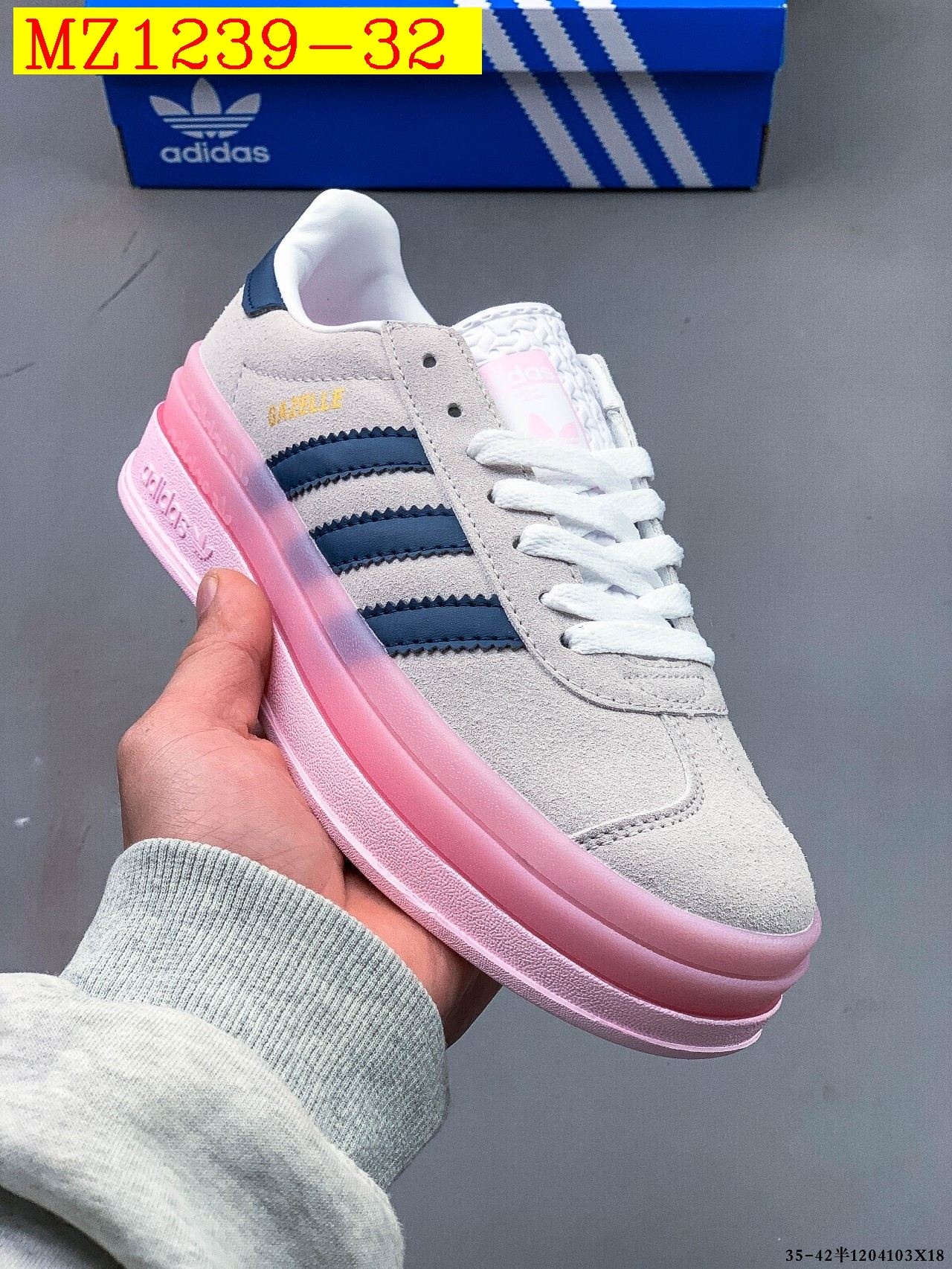 43$ Adidas Gazelle Bold W size 35-42 617800 MZ1239 gallery