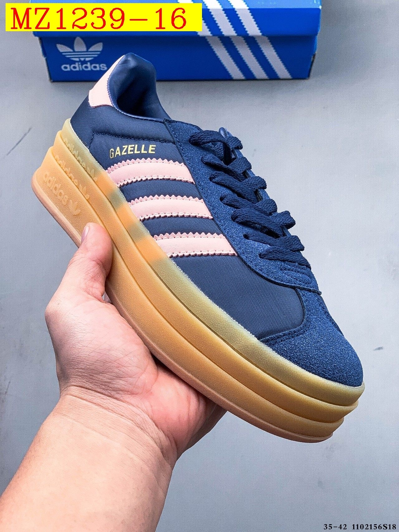 43$ Adidas Gazelle Bold W size 35-42 617800 MZ1239 gallery