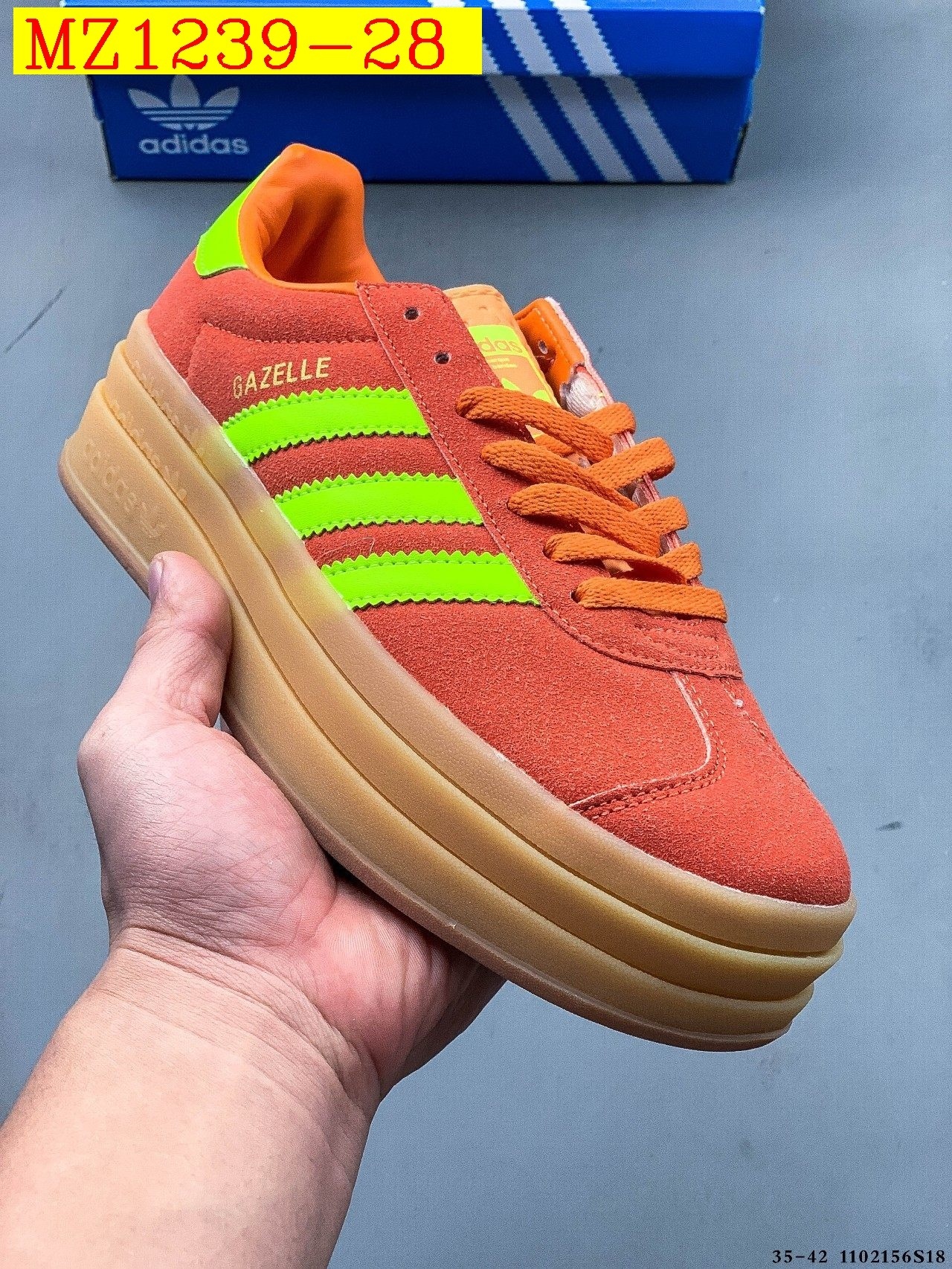 43$ Adidas Gazelle Bold W size 35-42 617800 MZ1239 gallery