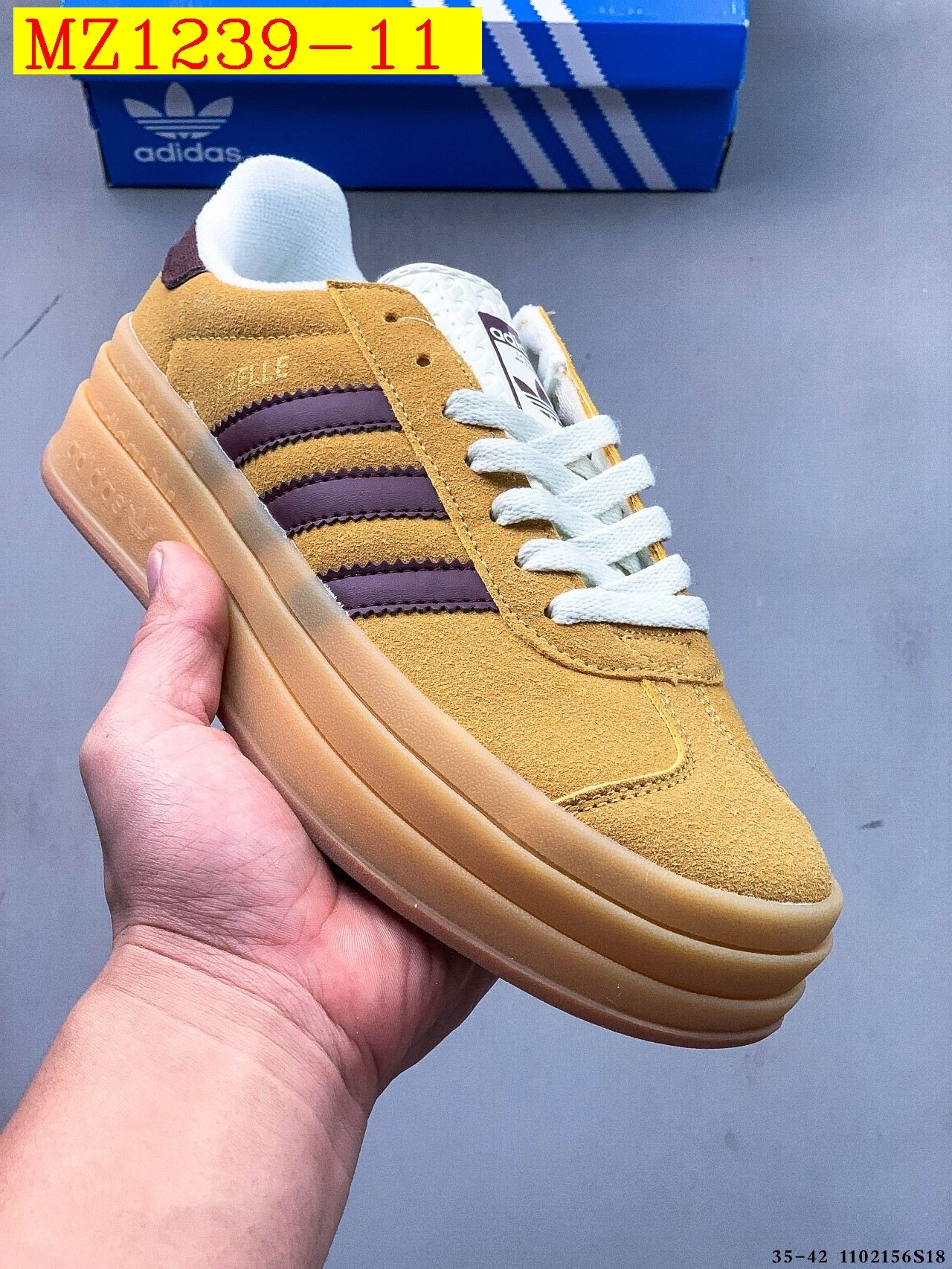 43$ Adidas Gazelle Bold W size 35-42 617800 MZ1239 gallery