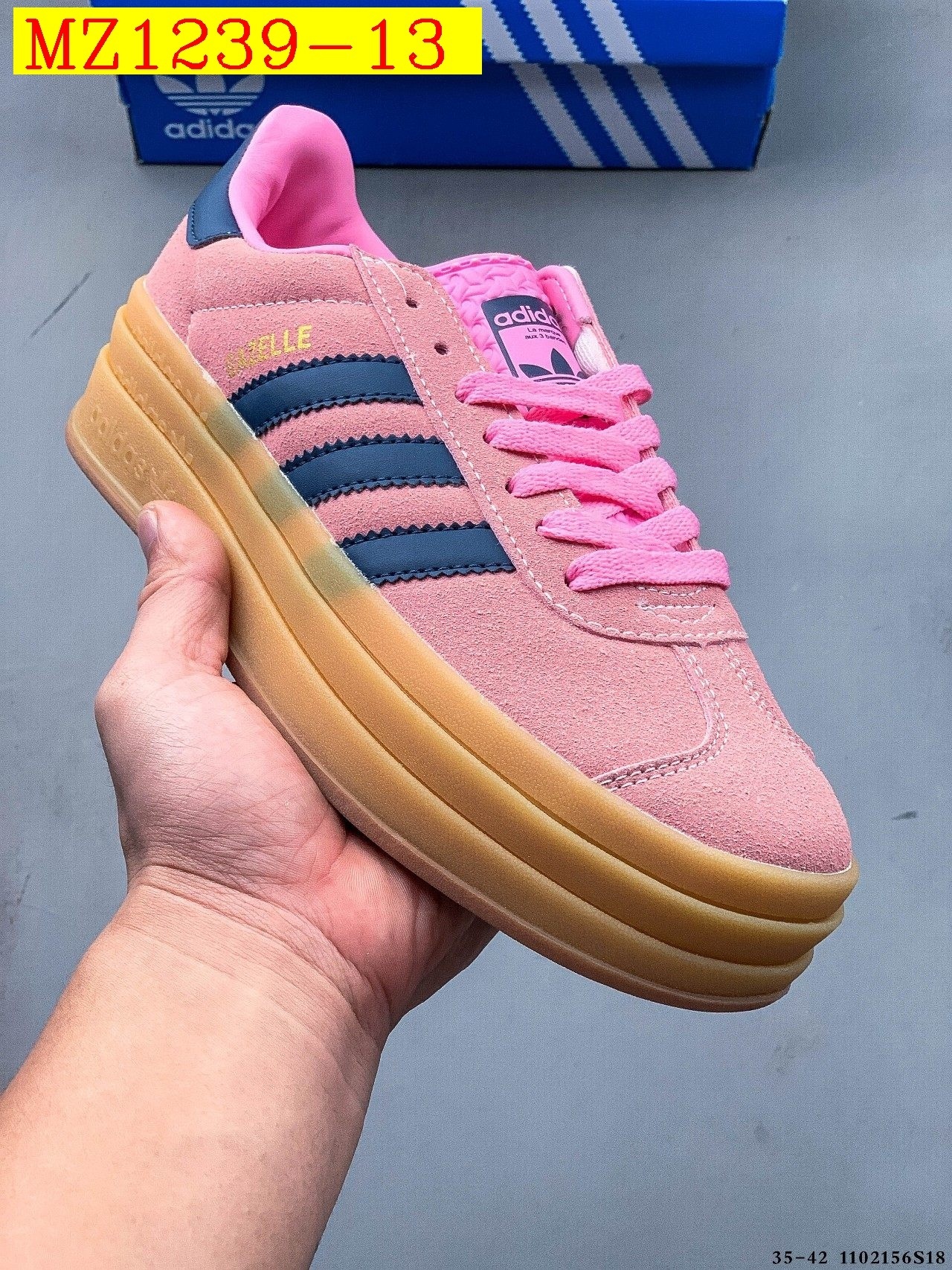 43$ Adidas Gazelle Bold W size 35-42 617800 MZ1239 gallery