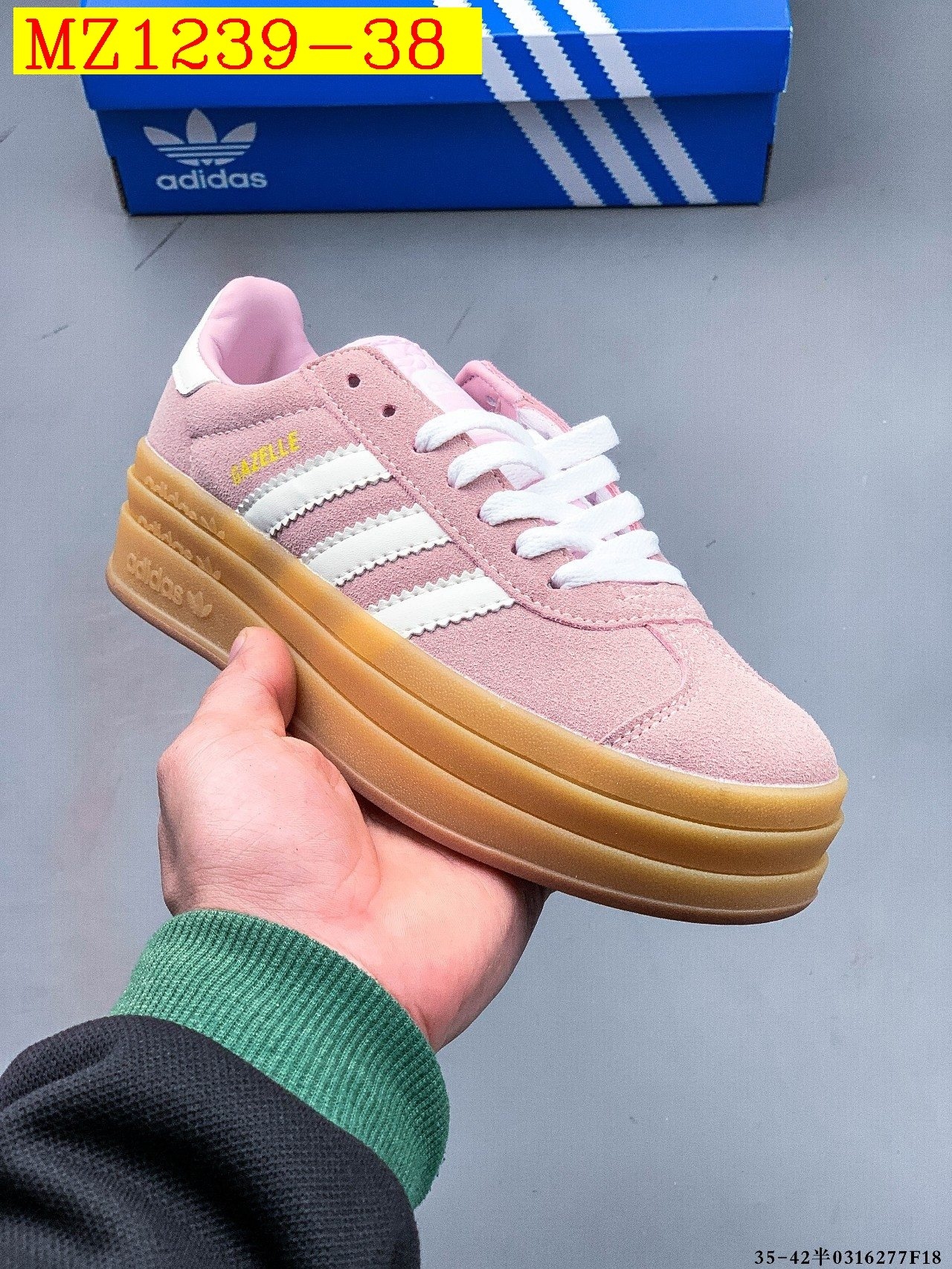 43$ Adidas Gazelle Bold W size 35-42 617800 MZ1239 gallery